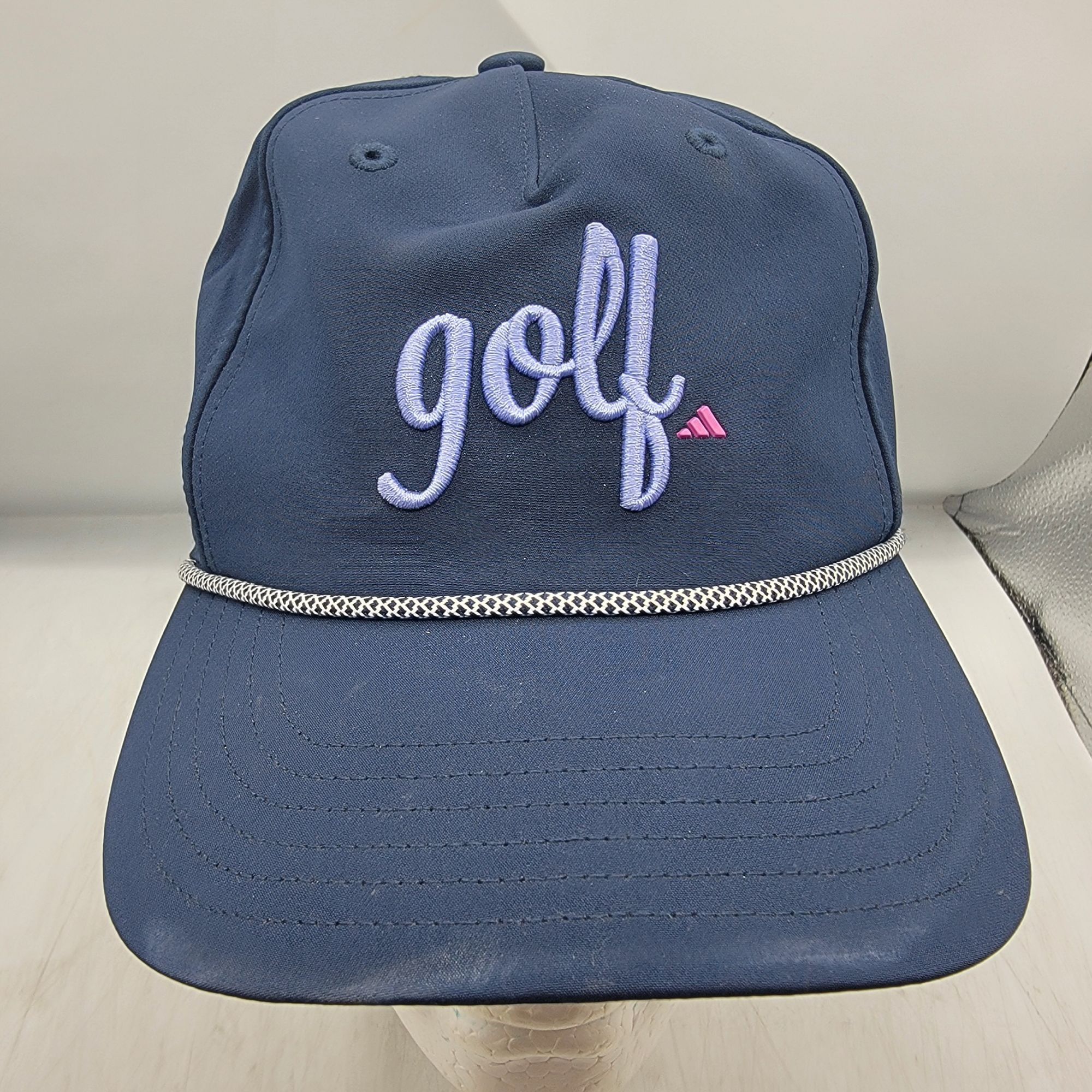 Adidas Adidas Womens Blue 5 Panel Golf Script Hat Cap Athletic Outd Size ONE SIZE - 1 Thumbnail