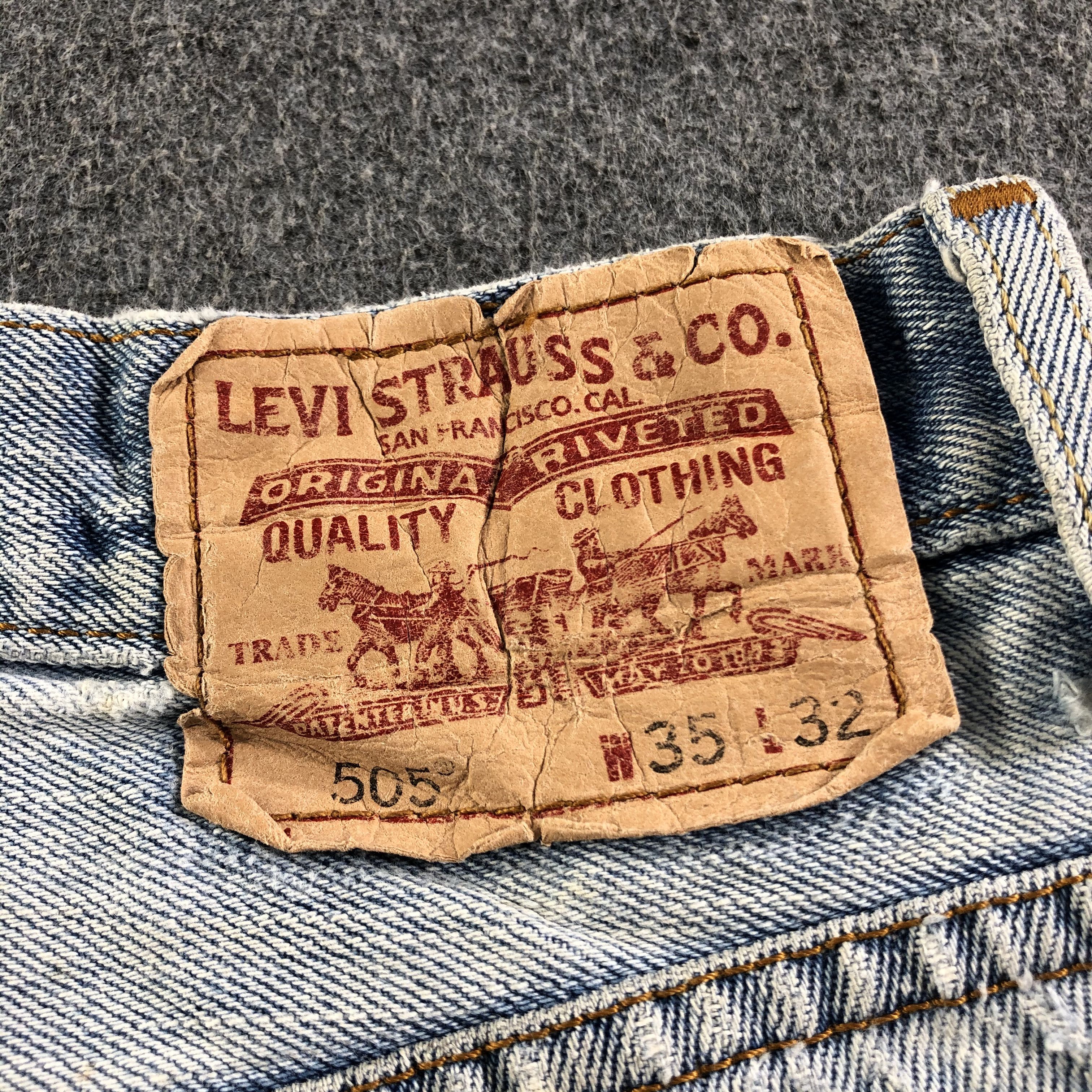 Levi's Vintage Light Wash Levis 505 Jeans-J3336 Size US 34 / EU 50 - 5 Thumbnail