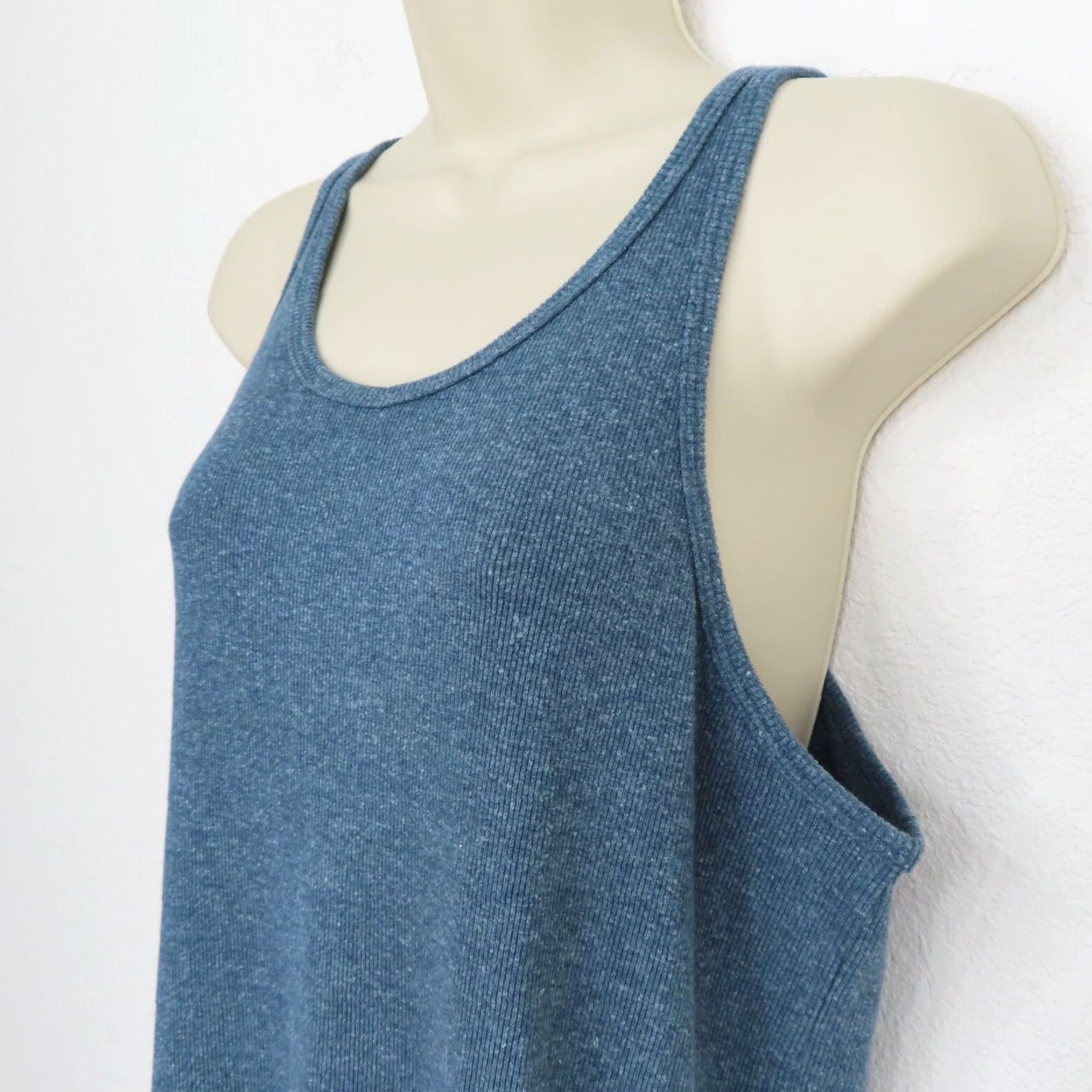 Allbirds Allbirds Womens XL Ribbed Dress Shadow Blue Sleeveless Maxi NEW Size XL / US 12-14 / IT 48-50 - 3 Thumbnail