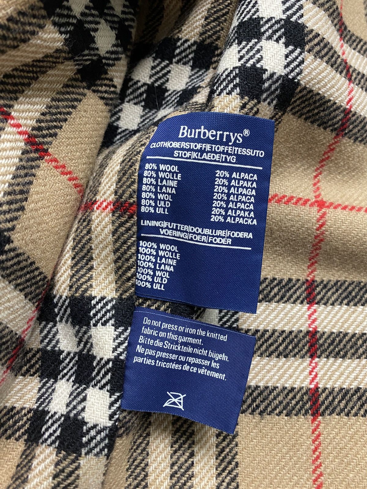 Burberry × Vintage Vintage Burberrys Prorsum Alpaca Wool Bomber Jacket Rare Size US L / EU 52-54 / 3 - 14 Thumbnail