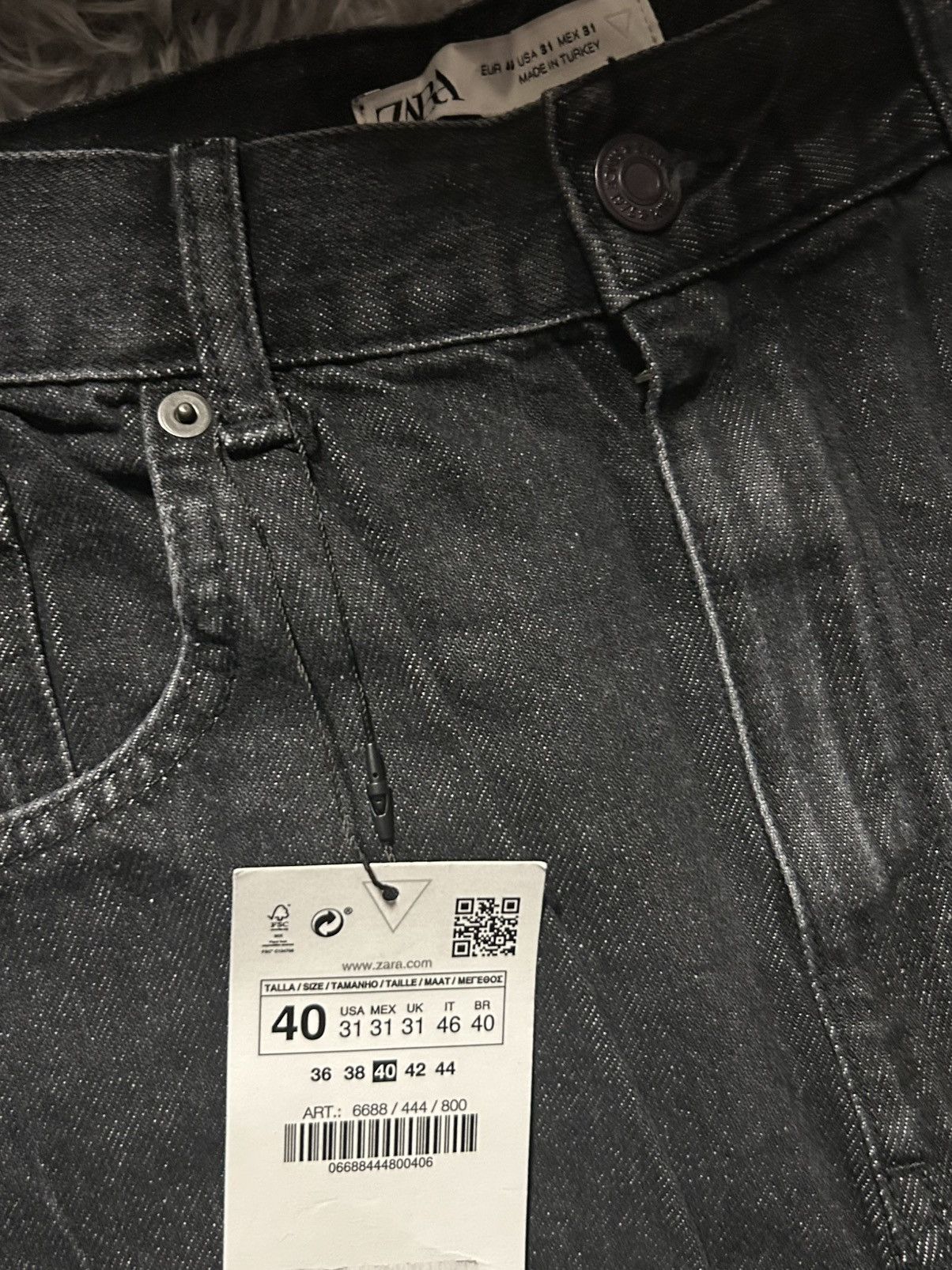 Zara Zara relaxed cargo denim pants size 31 Size US 31 - 3 Thumbnail