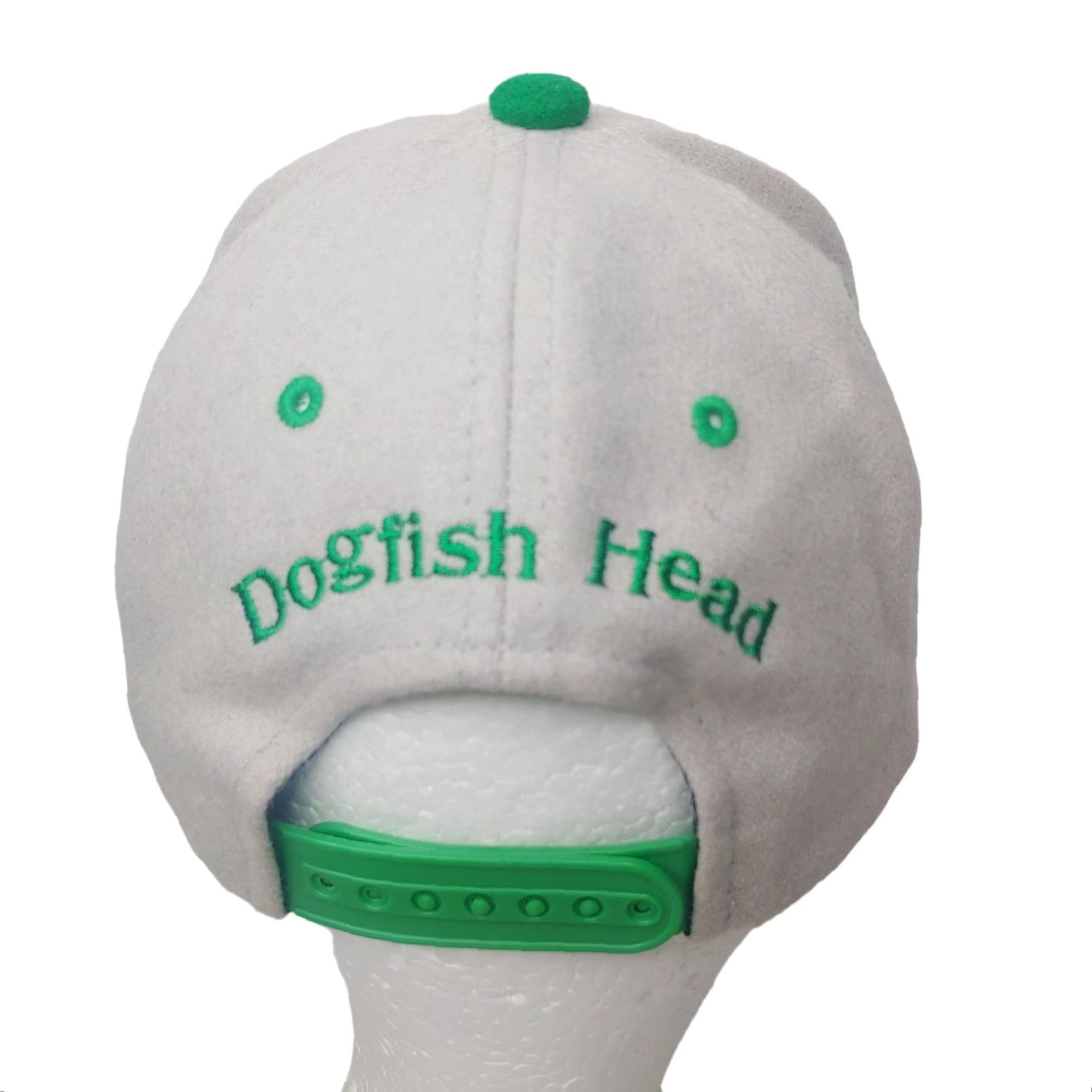 Vintage Dogfish Head Brewery Cap Hat Snap Back Wool Blend Tan Green Craft Beer Brew Baseball Cap Adjustable Men Beige Green Logo Brewer Fans Size ONE SIZE - 4 Thumbnail