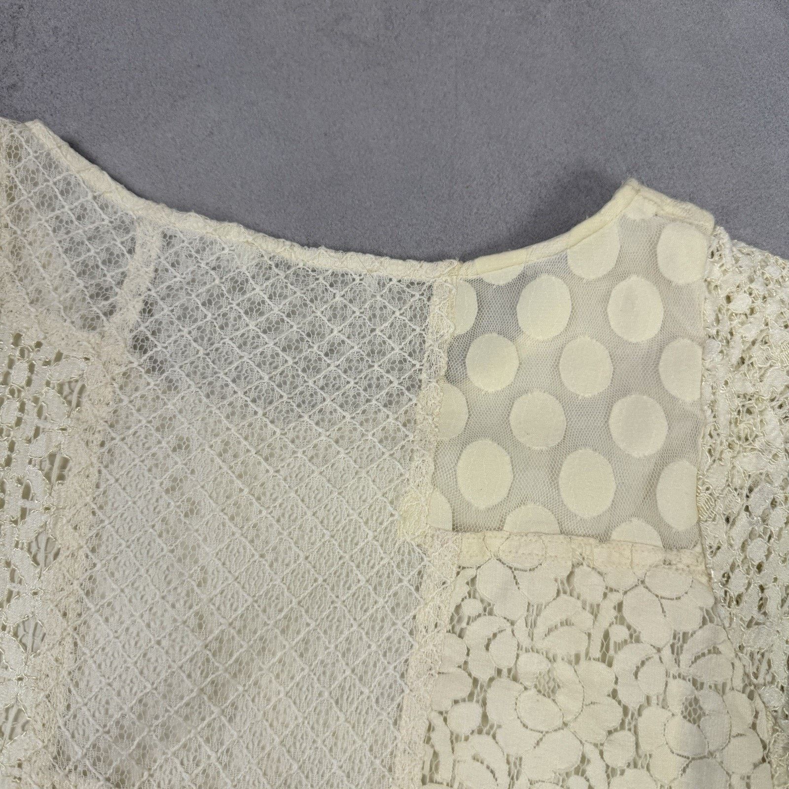Chloe See By Chloe Women Short Mini Dress Size IT 40 Beige Size S / US 4 / IT 40 - 16 Thumbnail