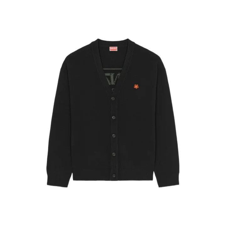 Other KENZO Black V-Neck Wool Cardigan Sweater -2507 Size US XL / EU 56 / 4 - 1 Thumbnail
