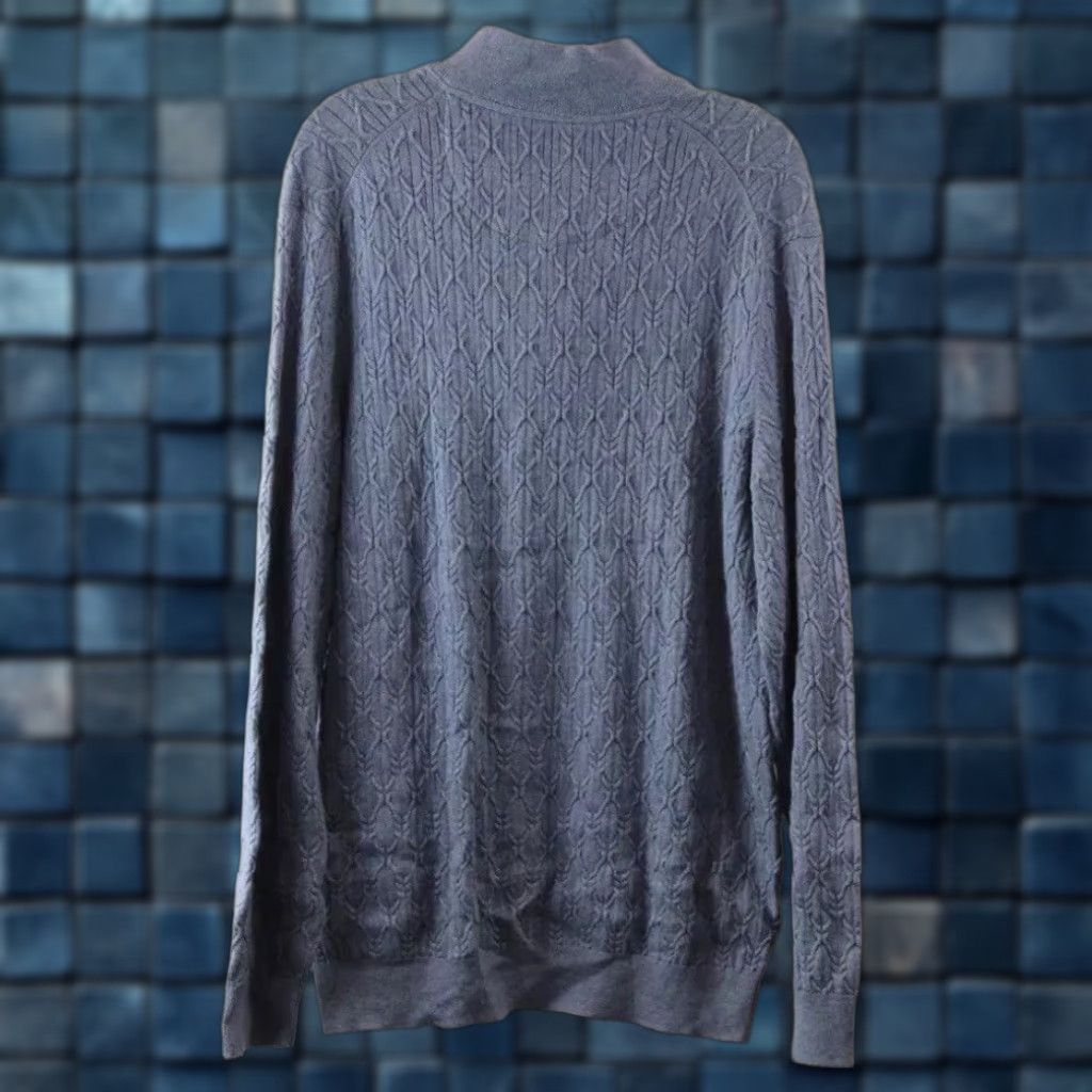 Jos. A. Bank Jos. A. Bank Reserve Sweater Men Blue L Cotton CashmereBlend Textured Pullover Shirt/Hoodie (adjusted for category) Size US L / EU 52-54 / 3 - 1 Thumbnail