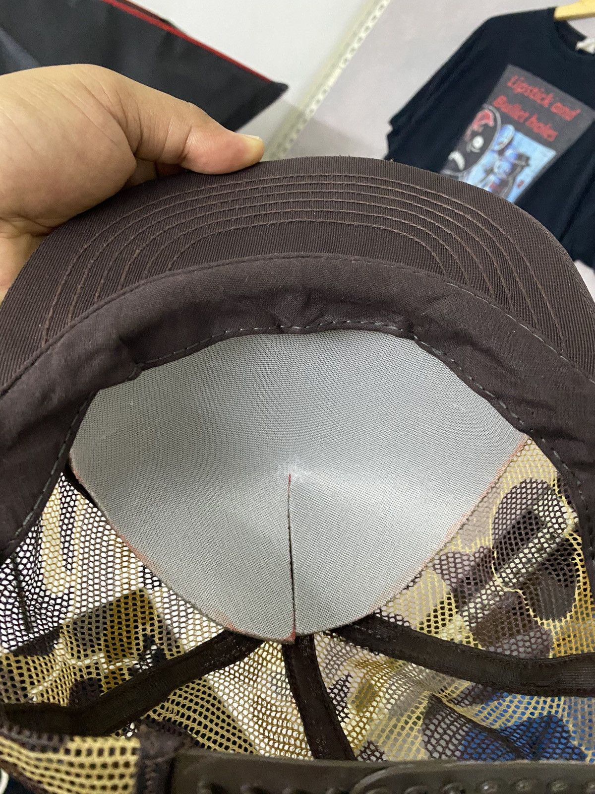 Vintage Beautiful 🔥Vintage 90s Buck stop Trucker Cap Hat Size ONE SIZE - 13 Thumbnail
