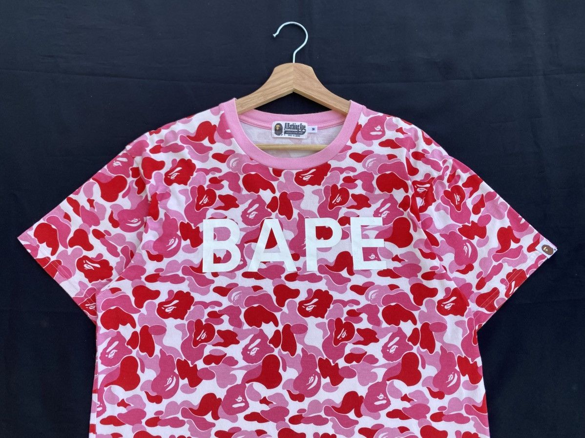 Bape Rare BAPE ABC camo pink ape head logo T-shirt A Bathing Ape Size US M / EU 48-50 / 2 - 7 Thumbnail