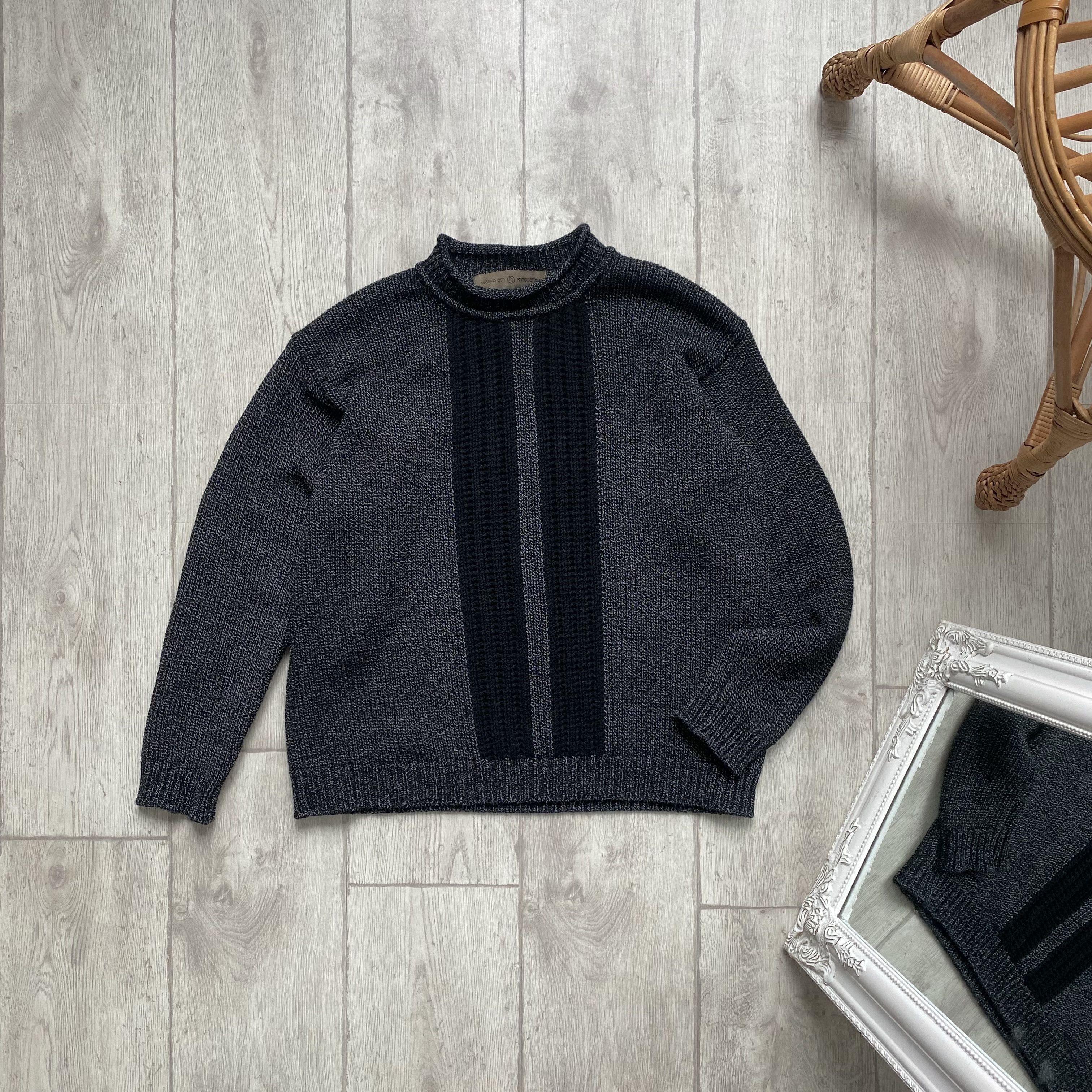 image of Archival Clothing x Massimo Osti Vintage Massimo Osti Production Archive Knit Sweater in Grey (Size