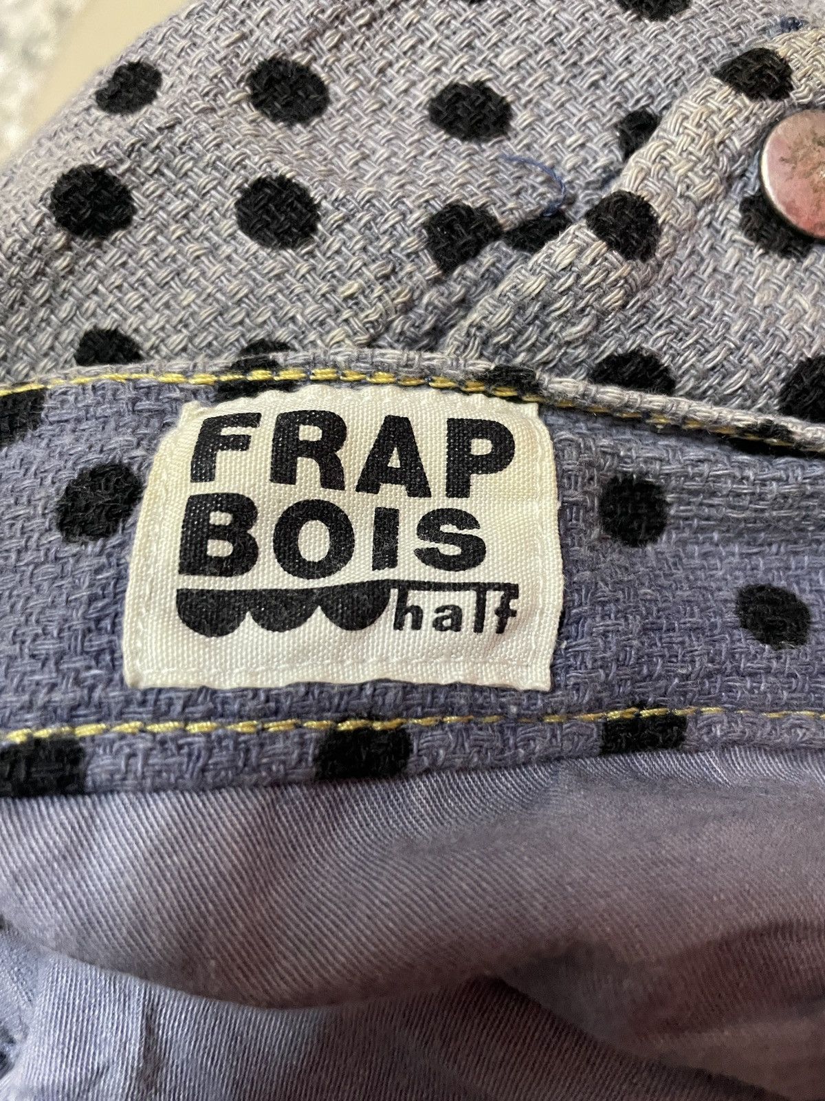 Frapbois Frapbois Japan Half Double Knee Polkadot Distressed Pants Size US 32 / EU 48 - 14 Thumbnail