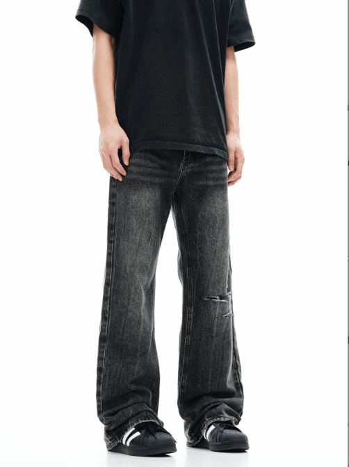 Japanese Brand × Jean American style distressed retro high street ripped jeans Size US 32 / EU 48 - 3 Thumbnail