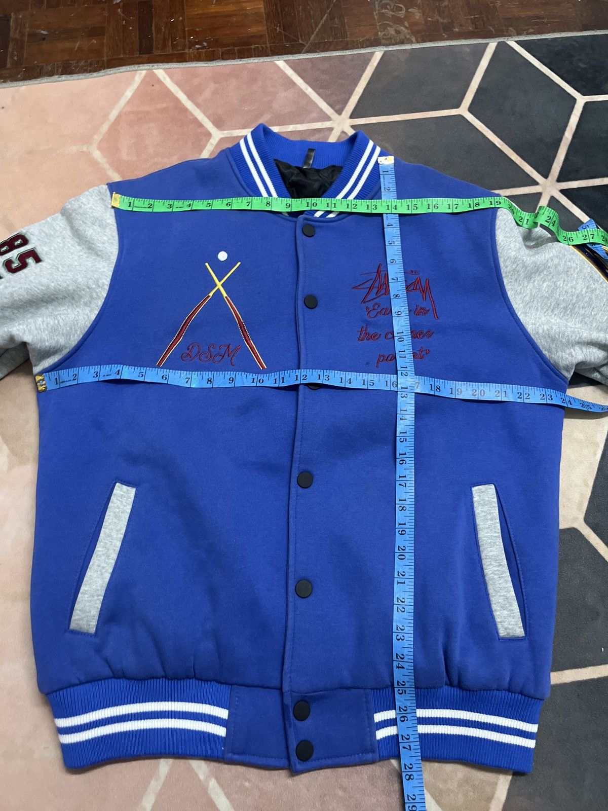 Japanese Brand stussy rip off japanese brand varsity jackets Size US L / EU 52-54 / 3 - 16 Thumbnail