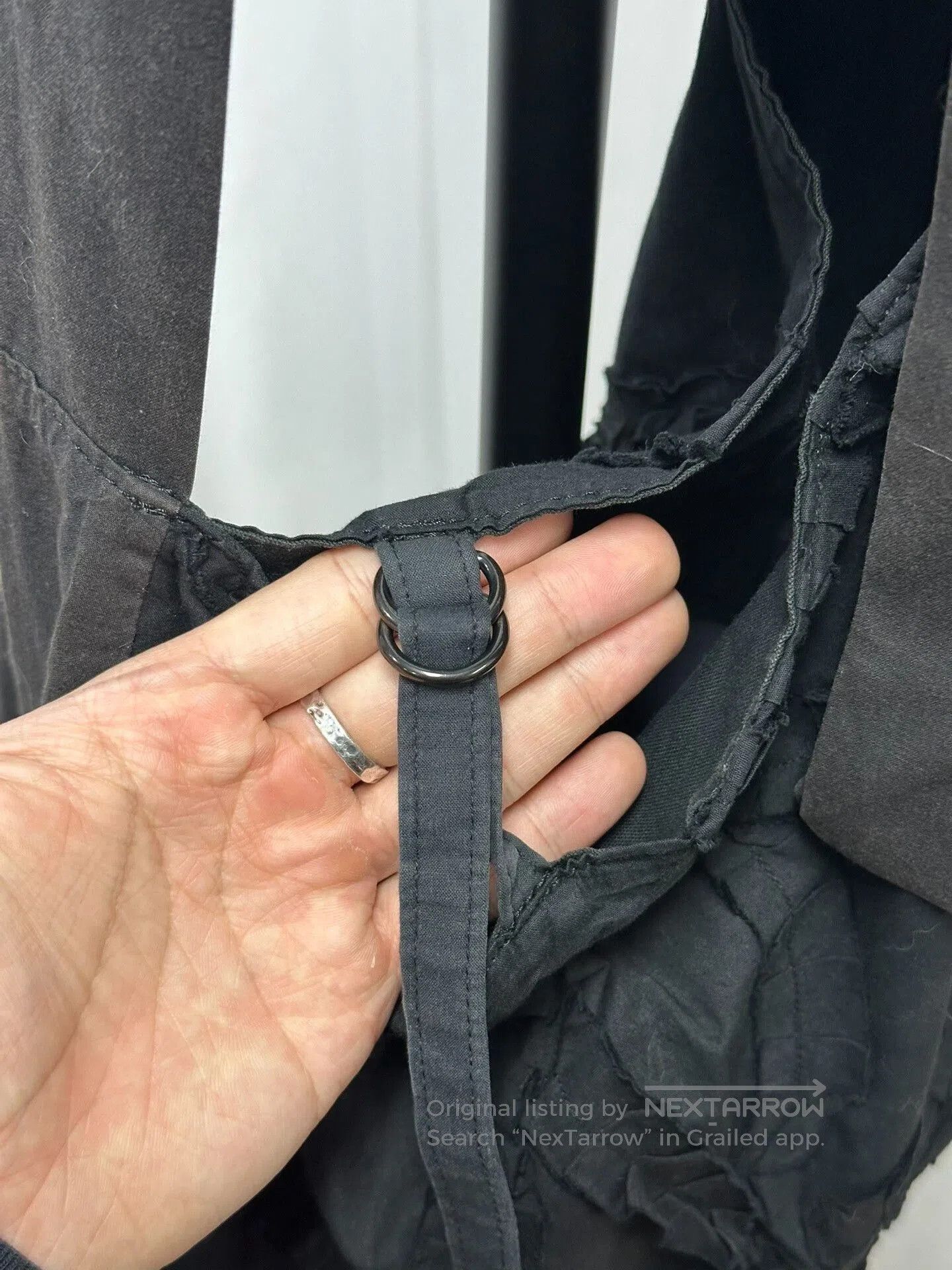 Y's Yohji Yamamoto Black Floral Bag. Size ONE SIZE - 5 Thumbnail