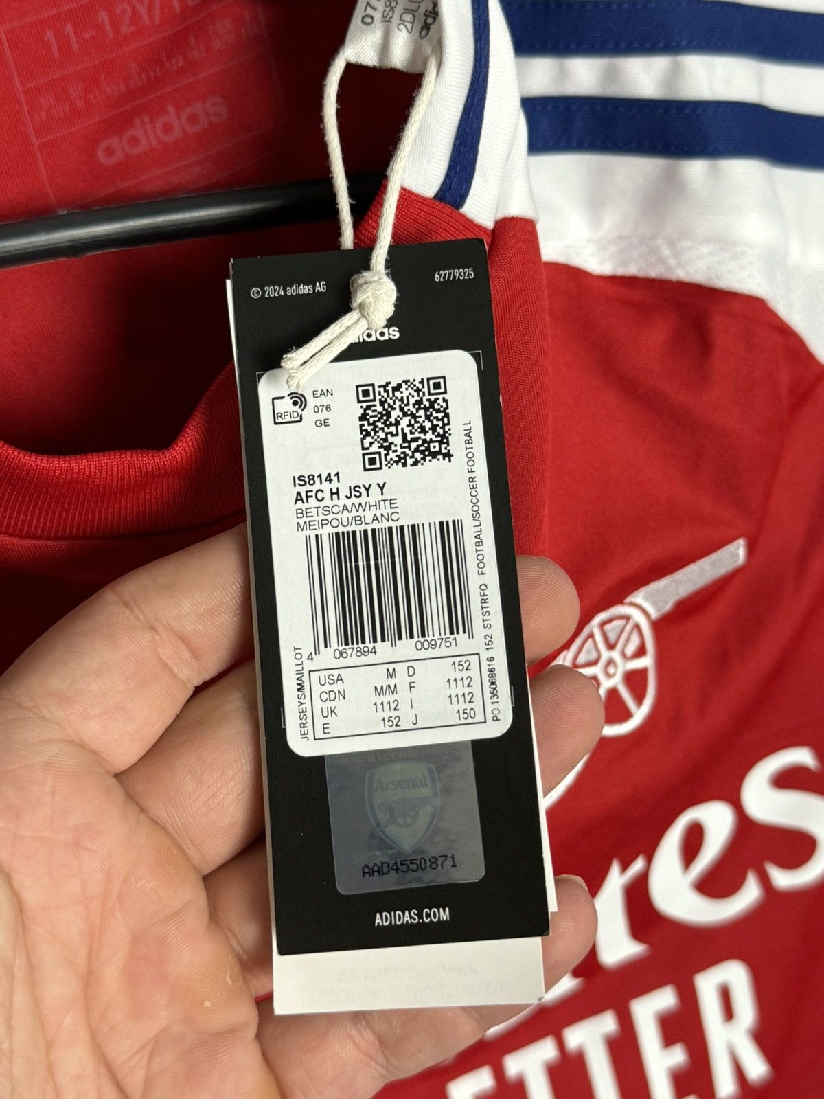 Adidas KIDS New Arsenal 24/25 Home Havertz Football Jersey T-Shirt Size US XS / EU 42 / 0 - 13 Thumbnail