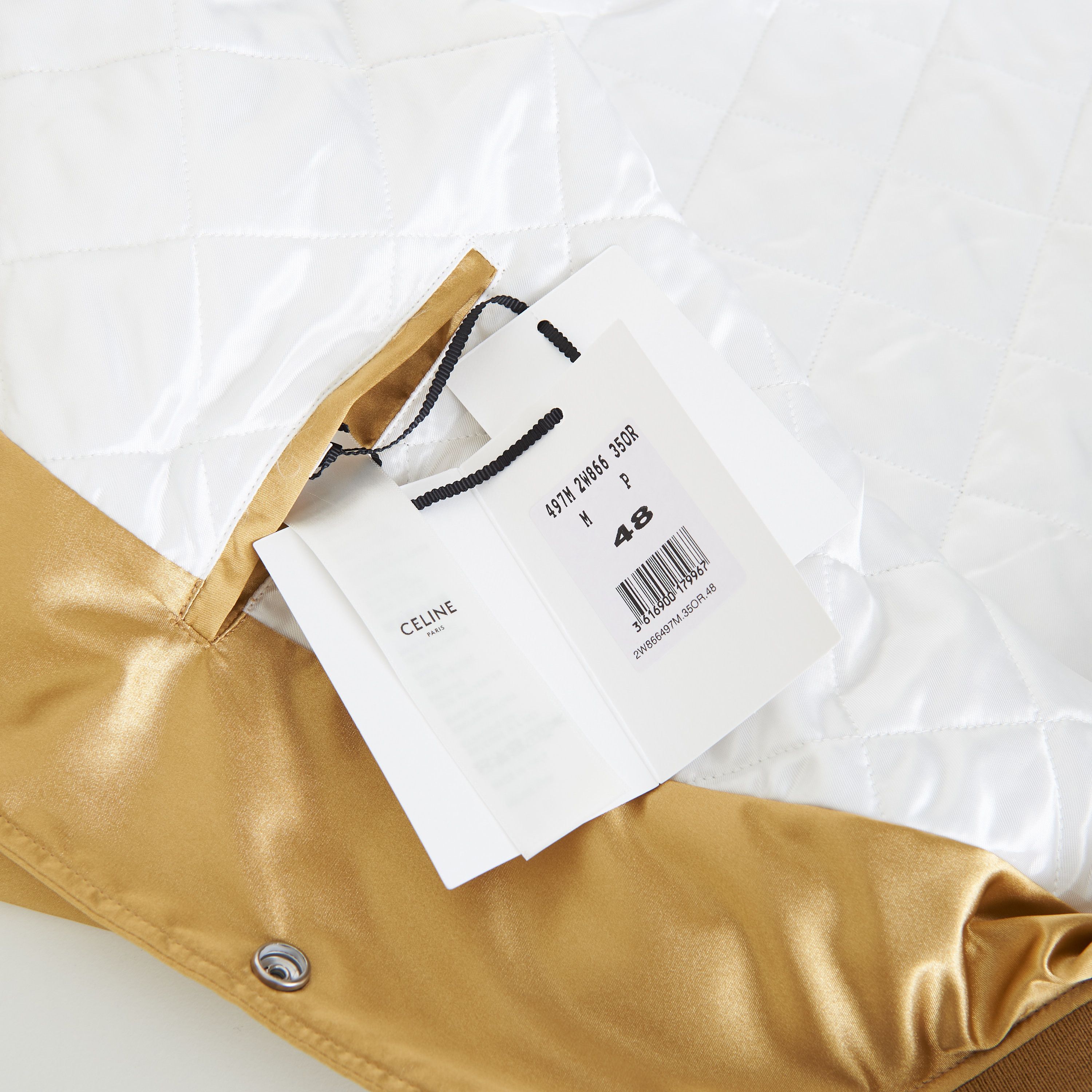 Celine Embroidered Tiger Teddy Jacket In Gold Satin-finish Nylon Size US M / EU 48-50 / 2 - 12 Thumbnail