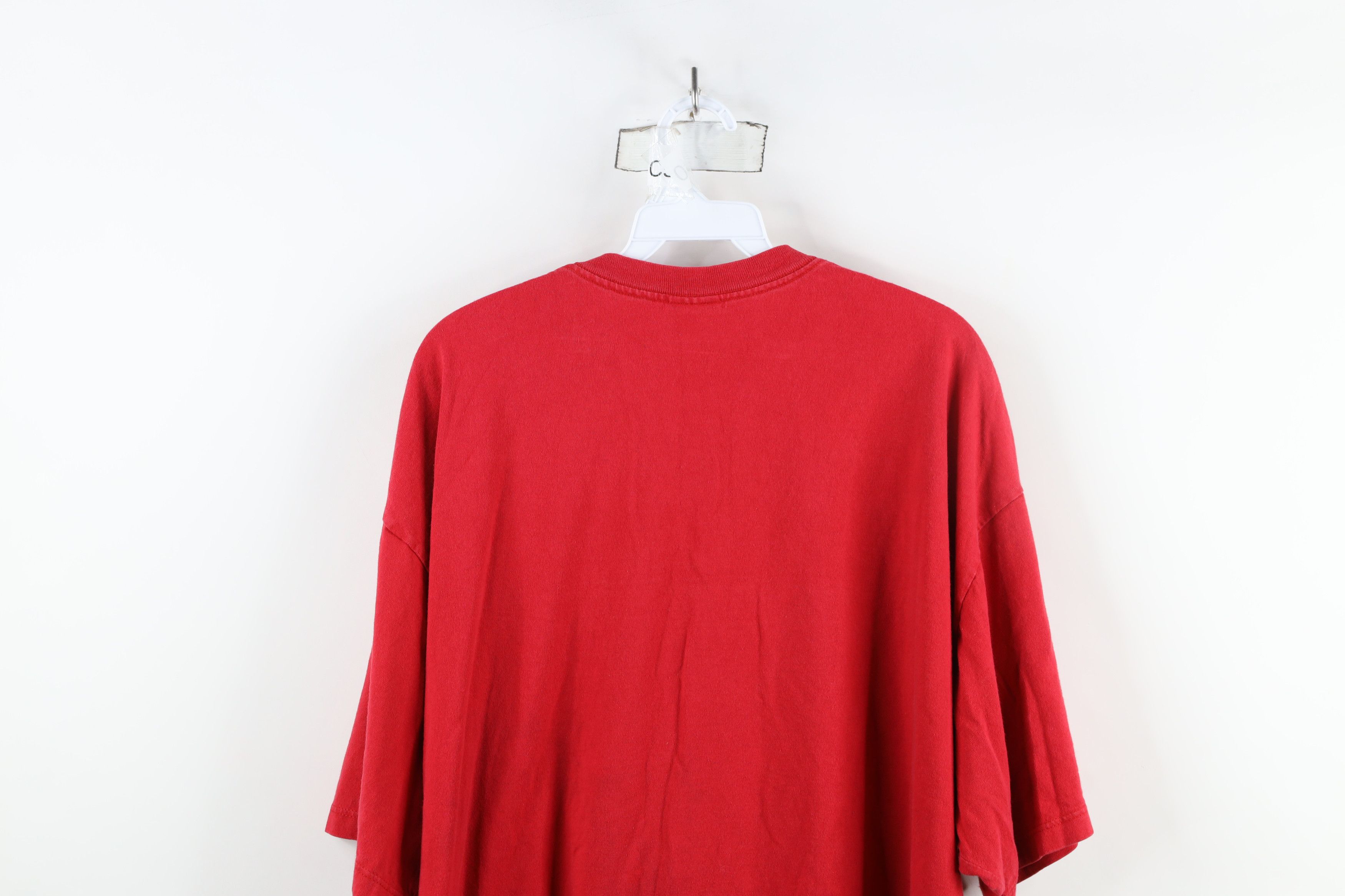 Guess × Vintage Vintage 90s Guess Spell Out Bubble Letter T-Shirt Red USA Size US XXL / EU 58 / 5 - 11 Thumbnail