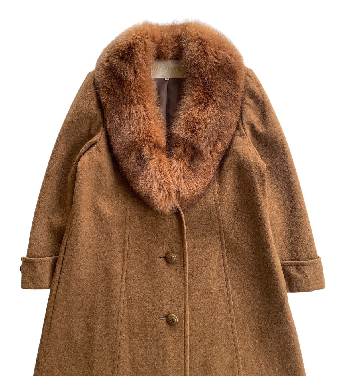 Vintage Vintage Sainte Lapine Raccoon Fur Cashmere Longcoat Size M / US 6-8 / IT 42-44 - 3 Thumbnail