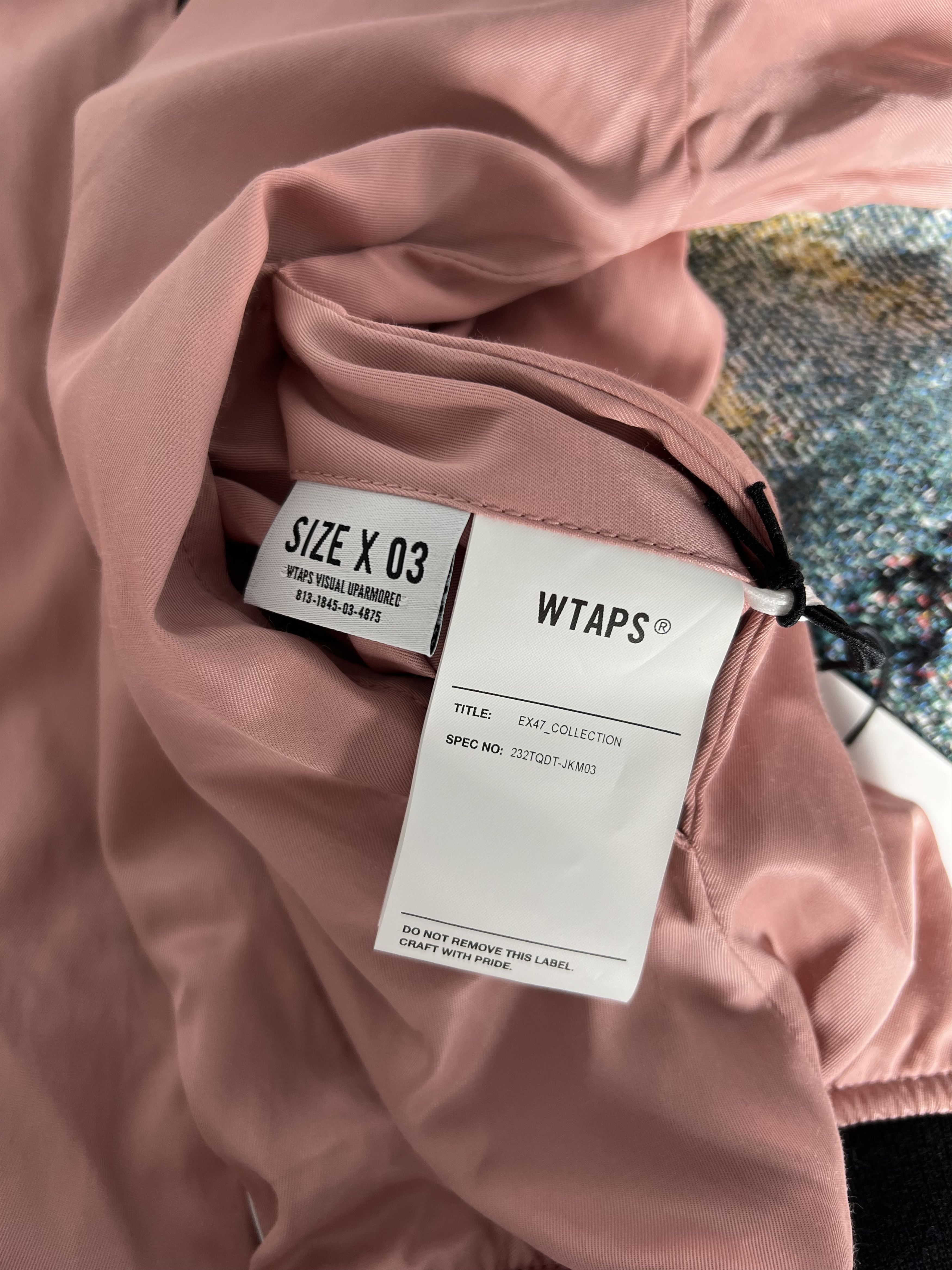 Wtaps WTAPS Reversible Velvet Gutter Jacket in Black Pink Size US L / EU 52-54 / 3 - 12 Thumbnail