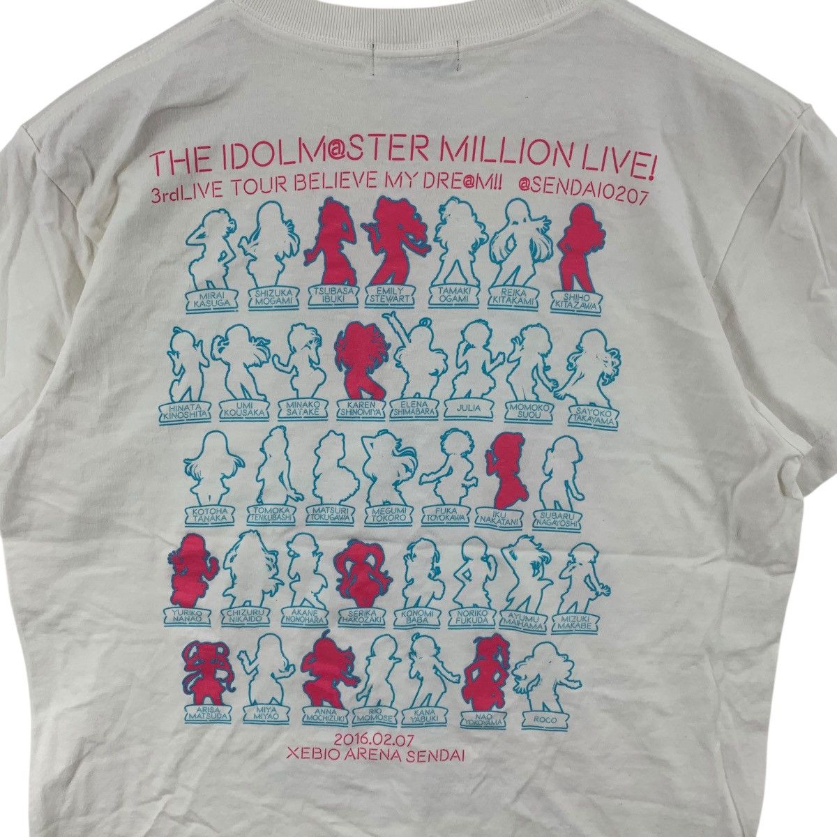 Anime ANIME THE IDOLMASTER Believe My Dream Tour Tee Shirt Top Size US S / EU 44-46 / 1 - 7 Thumbnail