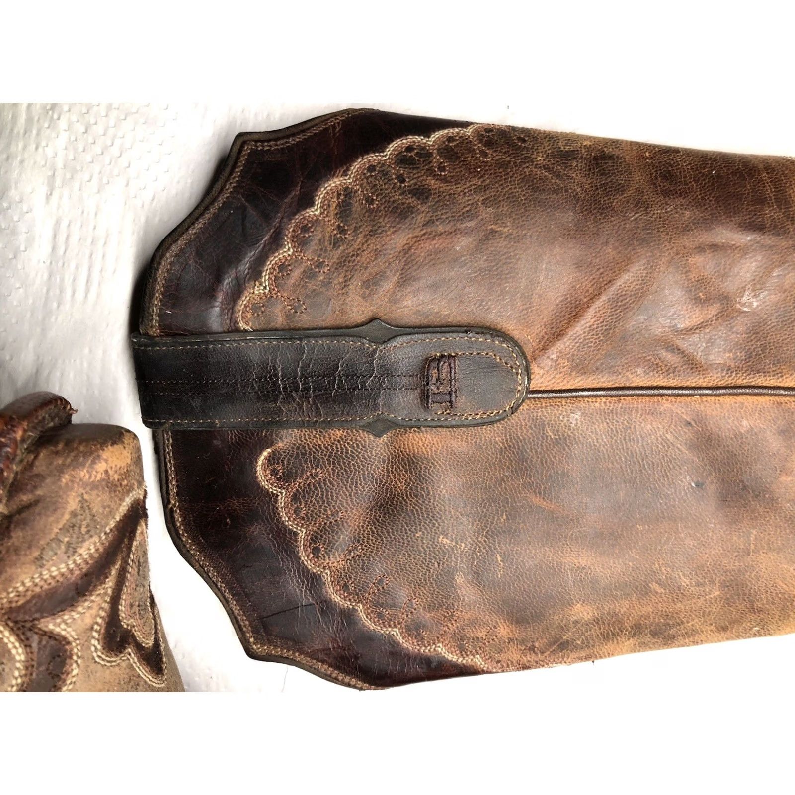 Tony Lama Tony Lama Women’s Boots Sz 8 Snip Toe Western Brown Tan 6071L Size US 8 / IT 38 - 7 Thumbnail