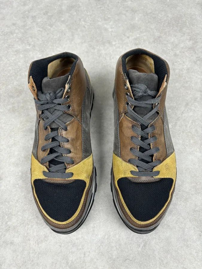 Dries Van Noten Dries Van Noten Mustard Leather Hiking Sneakers Size US 10 / EU 43 - 5 Thumbnail