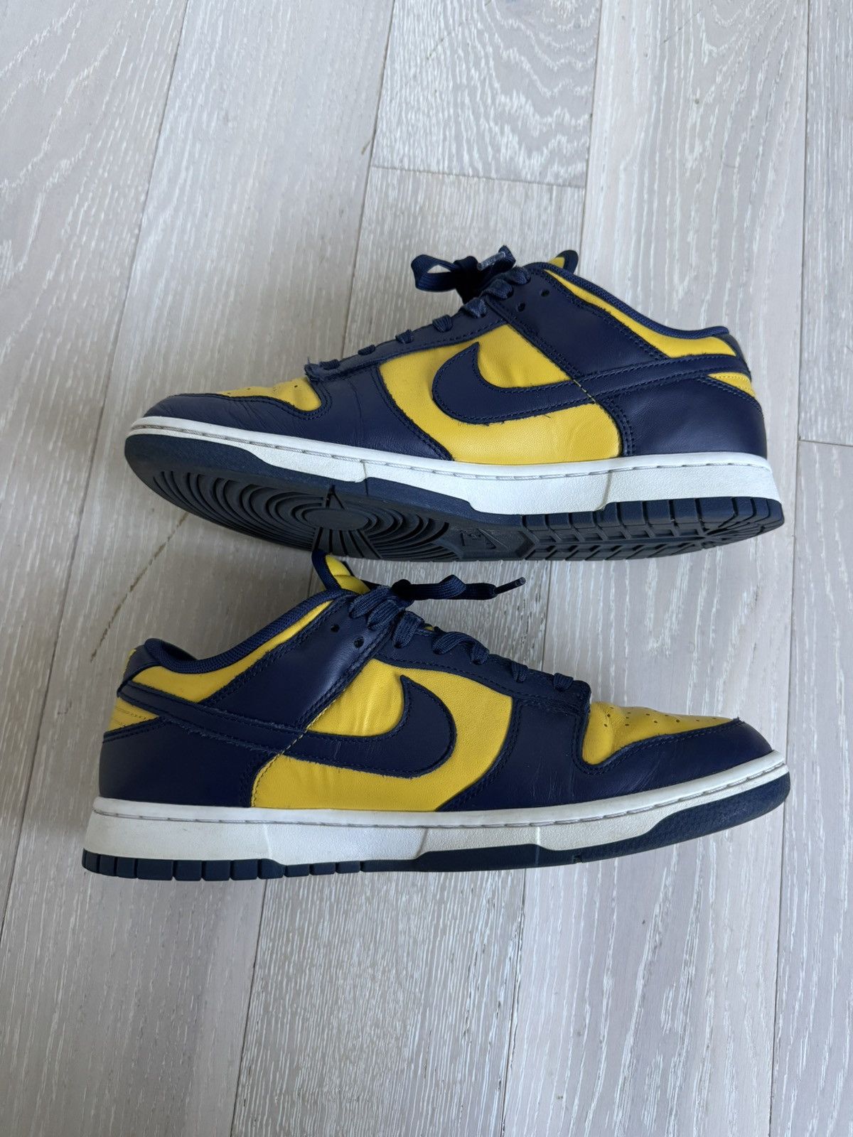 Nike Michigan Dunk Low Navy Yellow Size US 10 / EU 43 - 6 Thumbnail