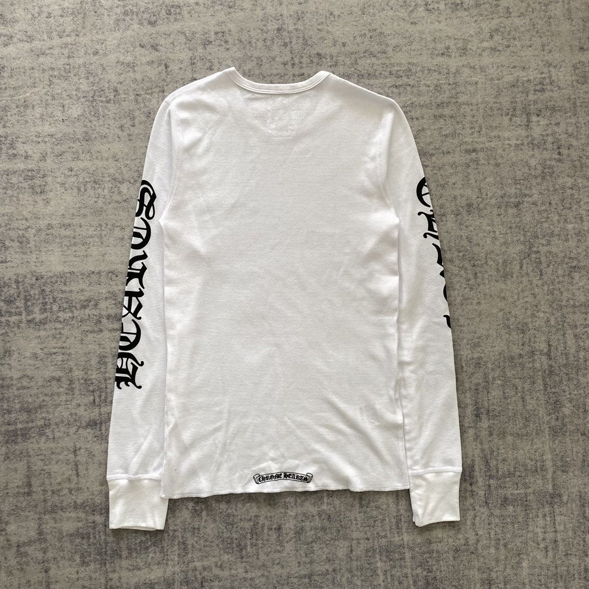Chrome Hearts Chrome Hearts Scroll Thermal long t-shirt white