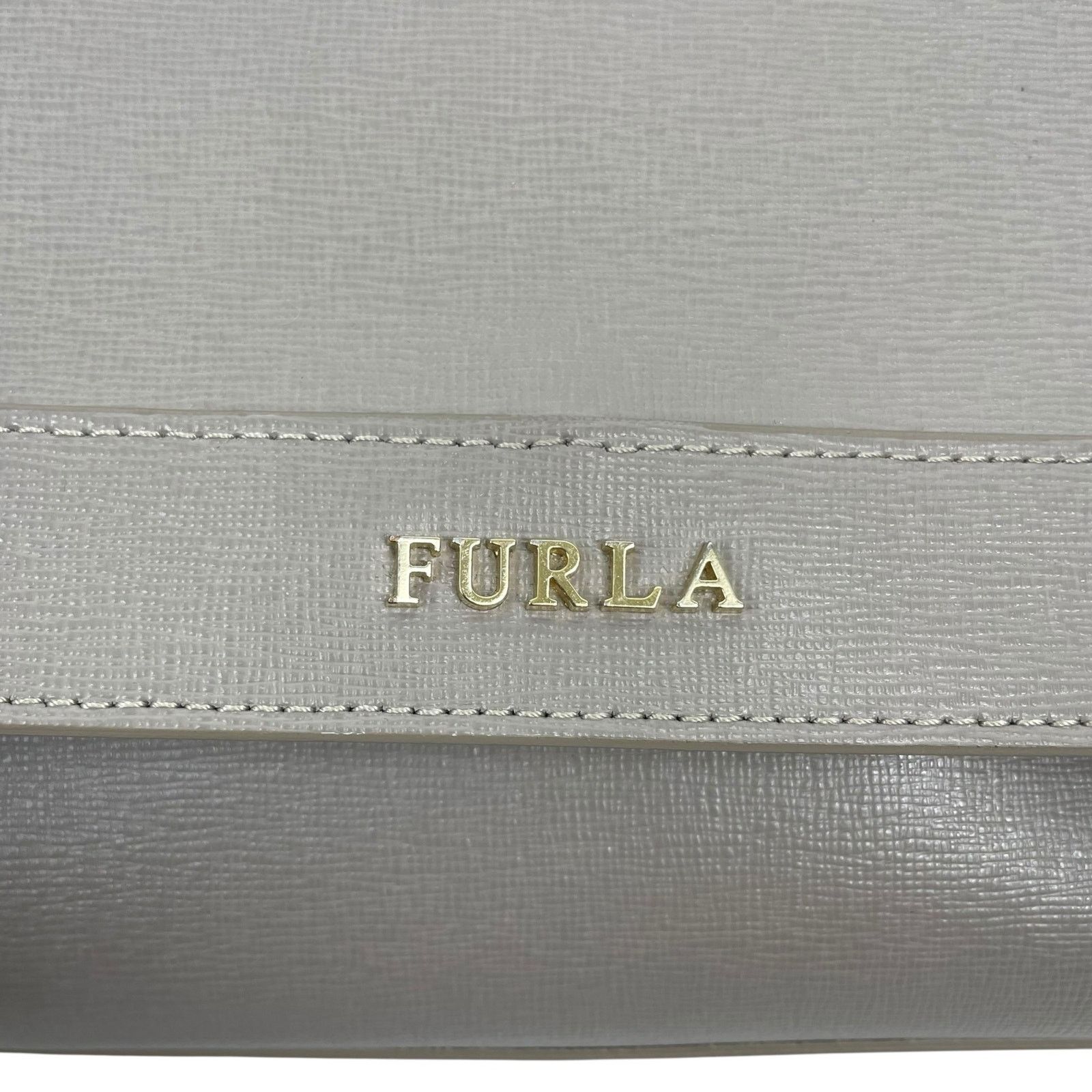 Furla Furla Ginevra Leather Mini Crossbody Bag Sabbia Beige Gray Size ONE SIZE - 7 Thumbnail