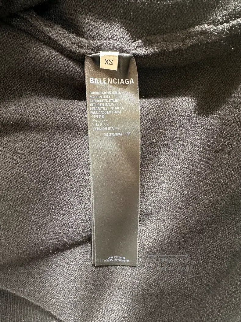 Balenciaga Balenciaga Wheat ear large logo safety pin cardigan Size US XS / EU 42 / 0 - 6 Thumbnail
