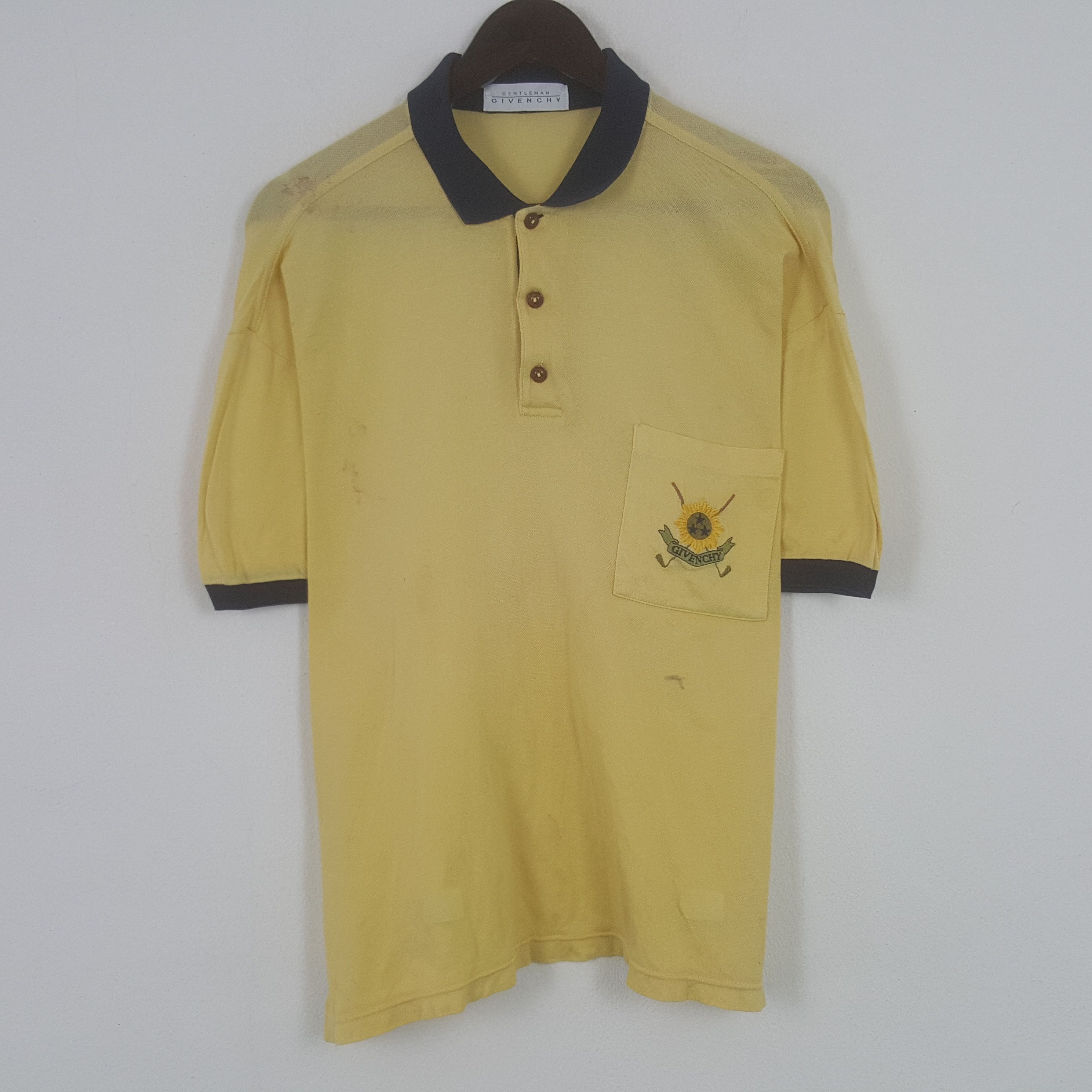 Givenchy × Vintage Vintage 90’s Givenchy Polos Shirt Size US XL / EU 56 / 4 - 1 Thumbnail