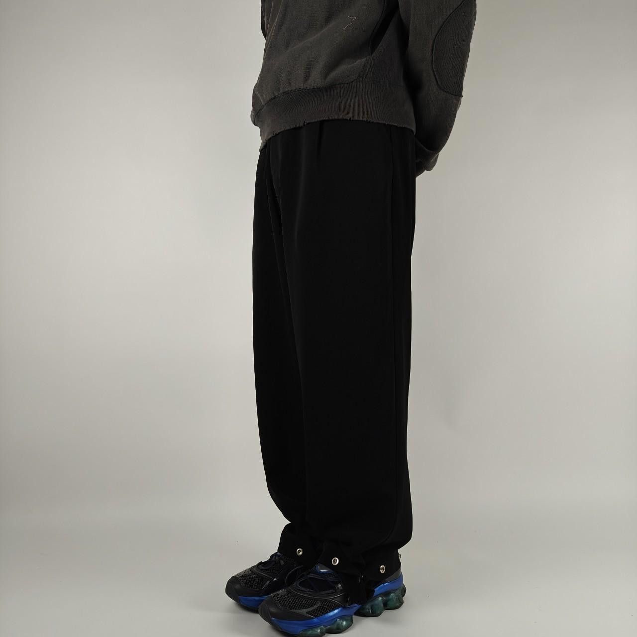 Other FNPService Button Hem Black Wide Leg Trousers Size US 32 / EU 48 - 2 Thumbnail