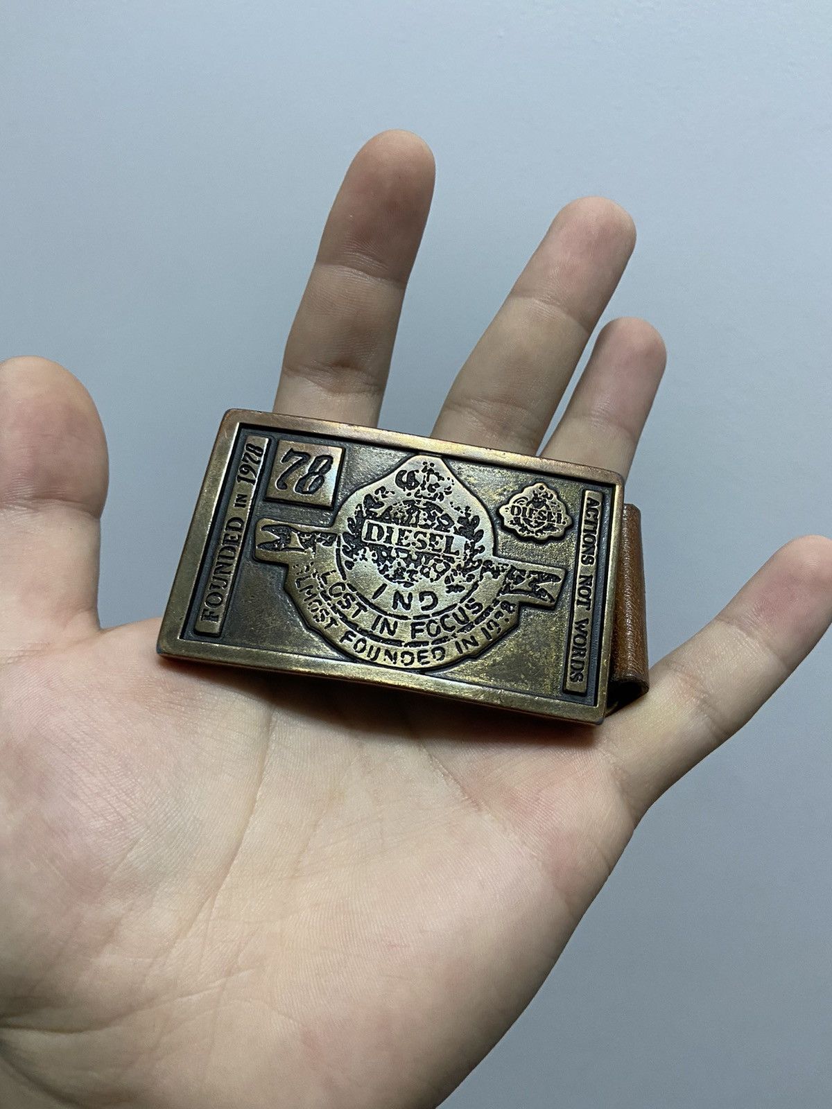Diesel × Vintage Diesel belt leather vintage made in Italy avant Garde Size ONE SIZE - 2 Thumbnail