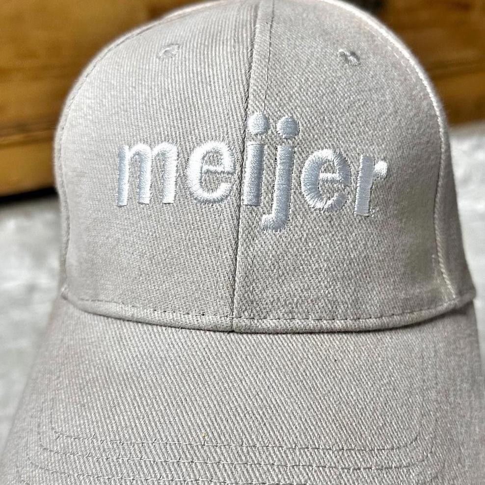 Designer Meijer Unisex Beige Dad Hat Embroidered Logo Adjustable Cap Size ONE SIZE - 3 Thumbnail