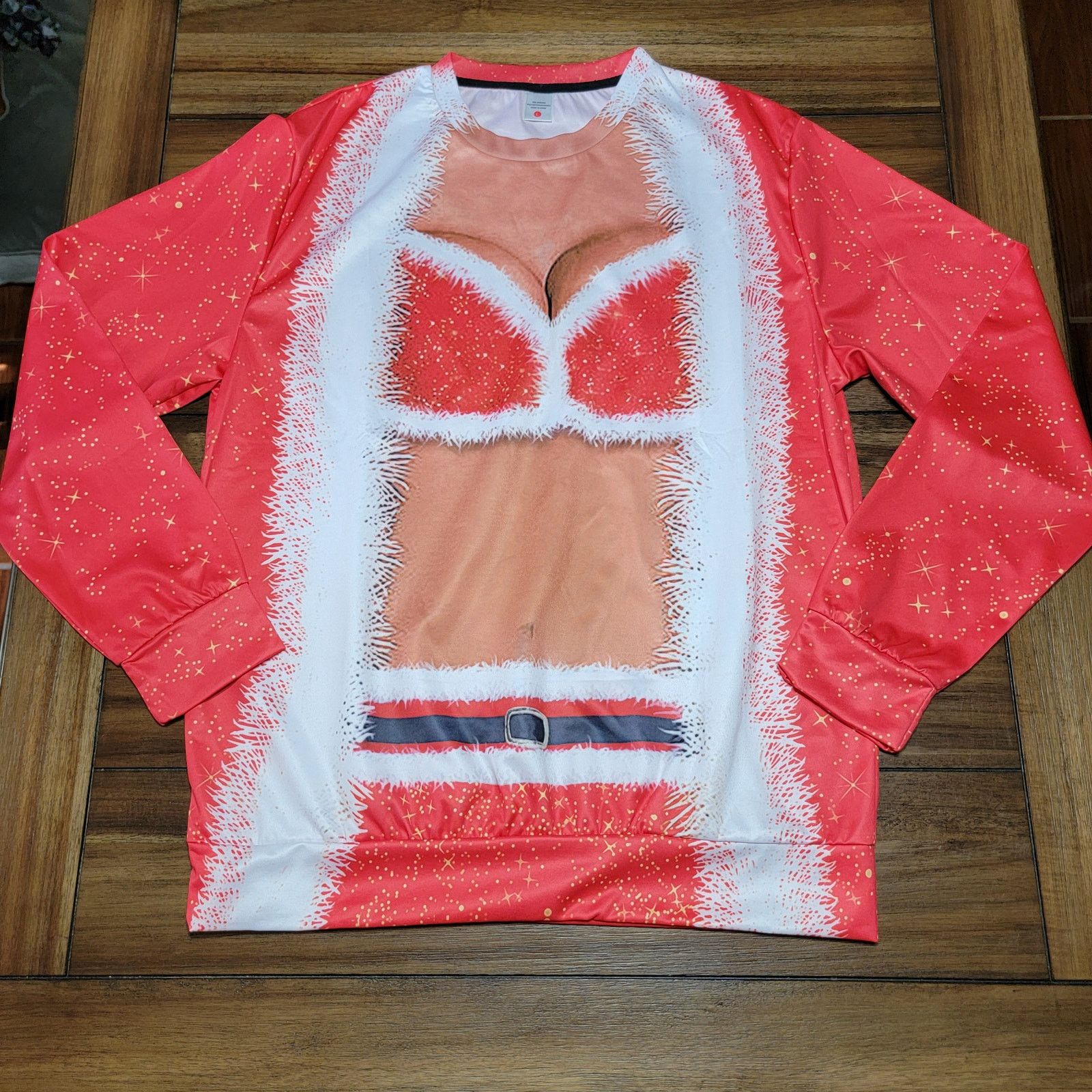 Other Set of 2 His & Her Sexy Santa LS Sweatshirts - Size L, 2XL Size US XXL / EU 58 / 5 - 4 Thumbnail