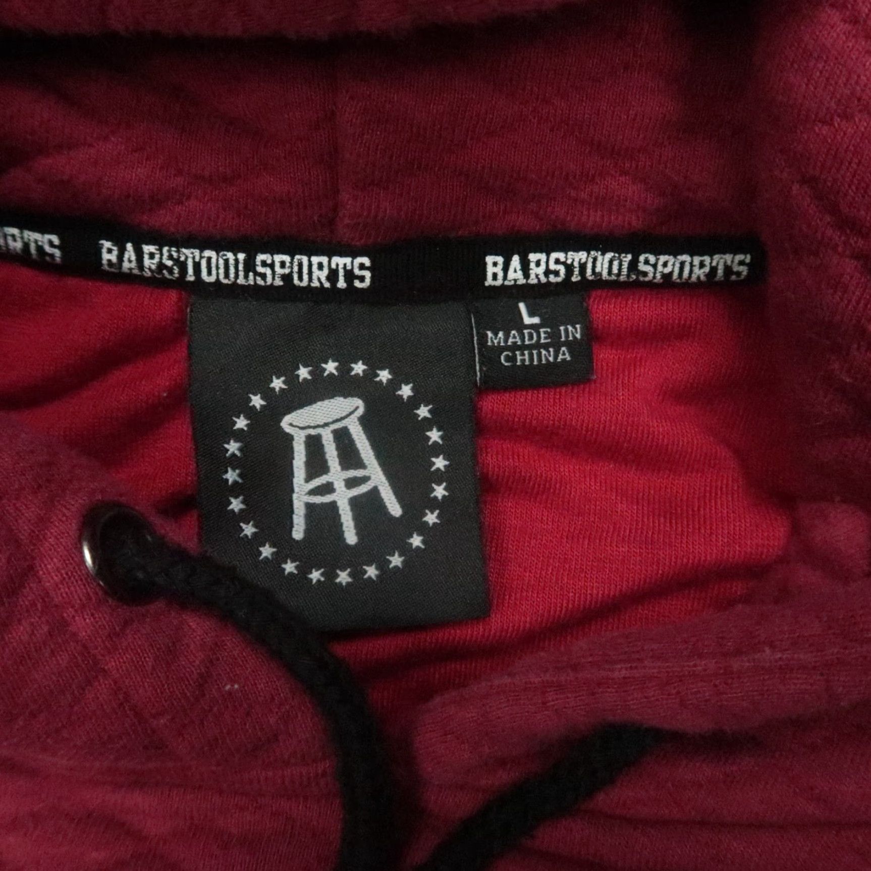 Vintage Barstool Sports Hoodie Mens L Red Barstool Sports Pullover Knit Quilted Hooded Pockets Winter Hoodie Mens Red Barstool Sports Size US L / EU 52-54 / 3 - 3 Thumbnail