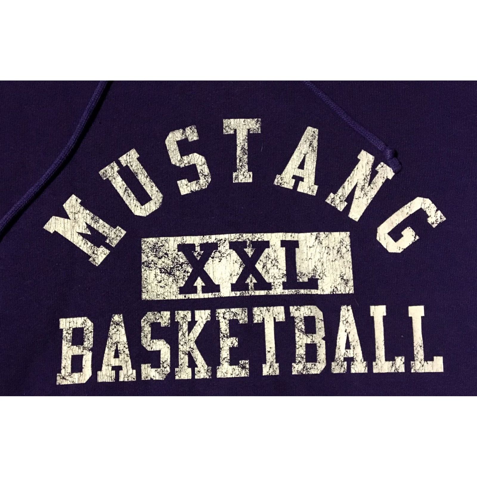 Russell Athletic VINTAGE Russell Mustang Basketball Spellout Hoodie M Purple Adult Mens Sweatshirt Size US M / EU 48-50 / 2 - 3 Thumbnail