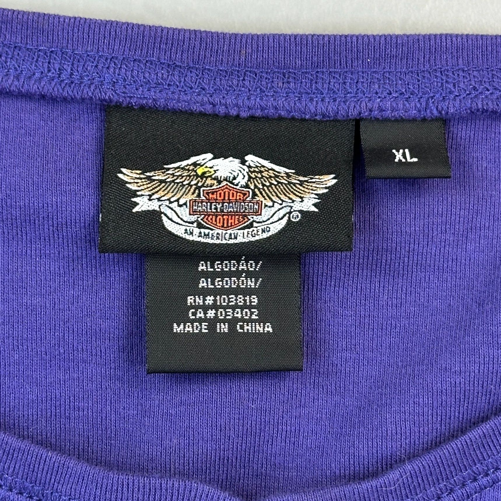 Harley Davidson VINTAGE Harley-Davidson Shirt Women's XL Long Sleeve Henley Eagle Logo Biker Y2K Size XL / US 12-14 / IT 48-50 - 6 Thumbnail