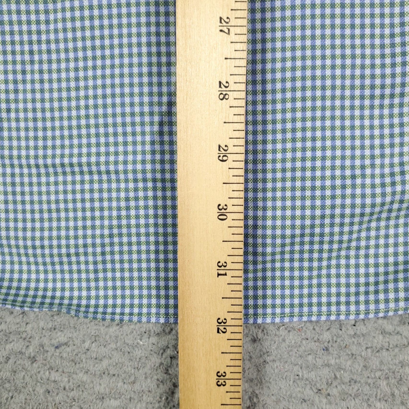 David Donahue David Donahue Shirt Mens XL Blue Check Button Up Long Sleeve Casual Formal Party Cocktail Travel Wedding Workwear Size US XL / EU 56 / 4 - 4 Thumbnail