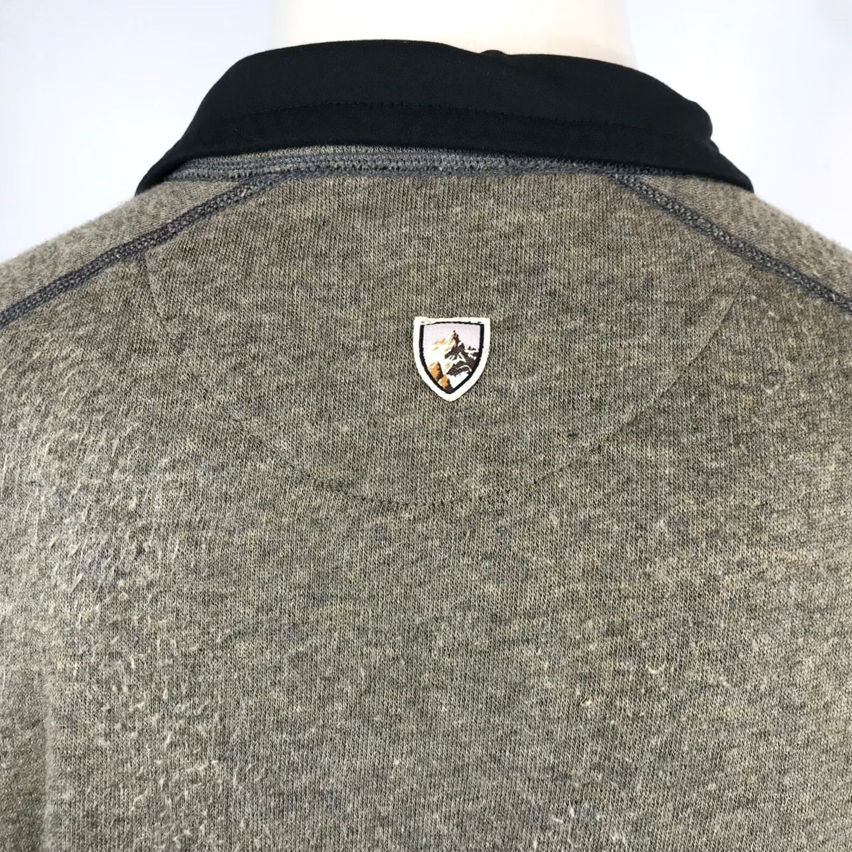 Olive Kuhl Kashmira Mens Large Quarter Zip Pullover Olive Green Heathered Fleece L Size US L / EU 52-54 / 3 - 6 Thumbnail