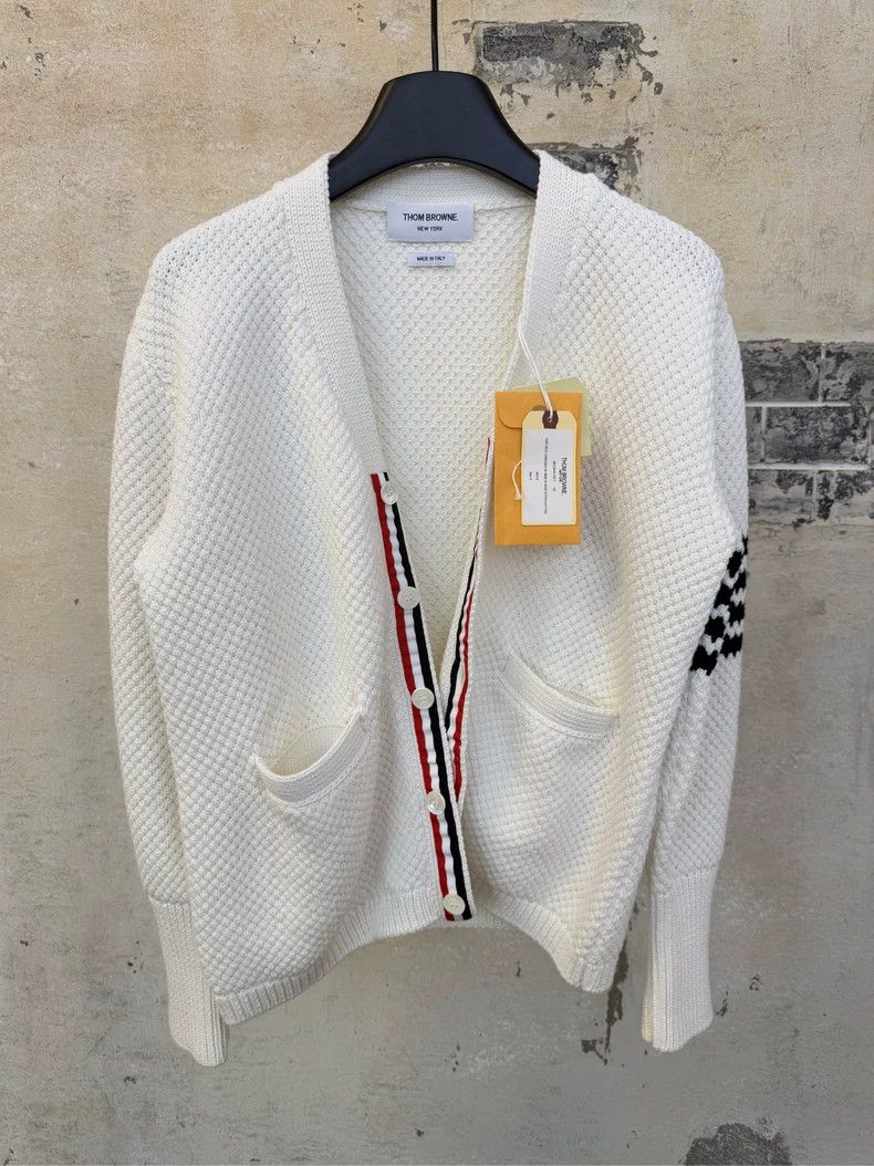 Thom Browne Thom Browne White cardigan Size US XS / EU 42 / 0 - 1 Thumbnail
