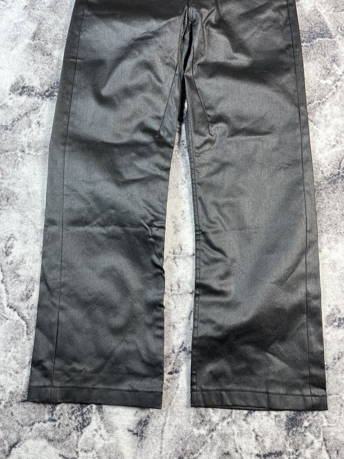 Other MIJKO Coated Denim Leather Look Pants Y2K Straight Fit M Size 31" - 2 Thumbnail