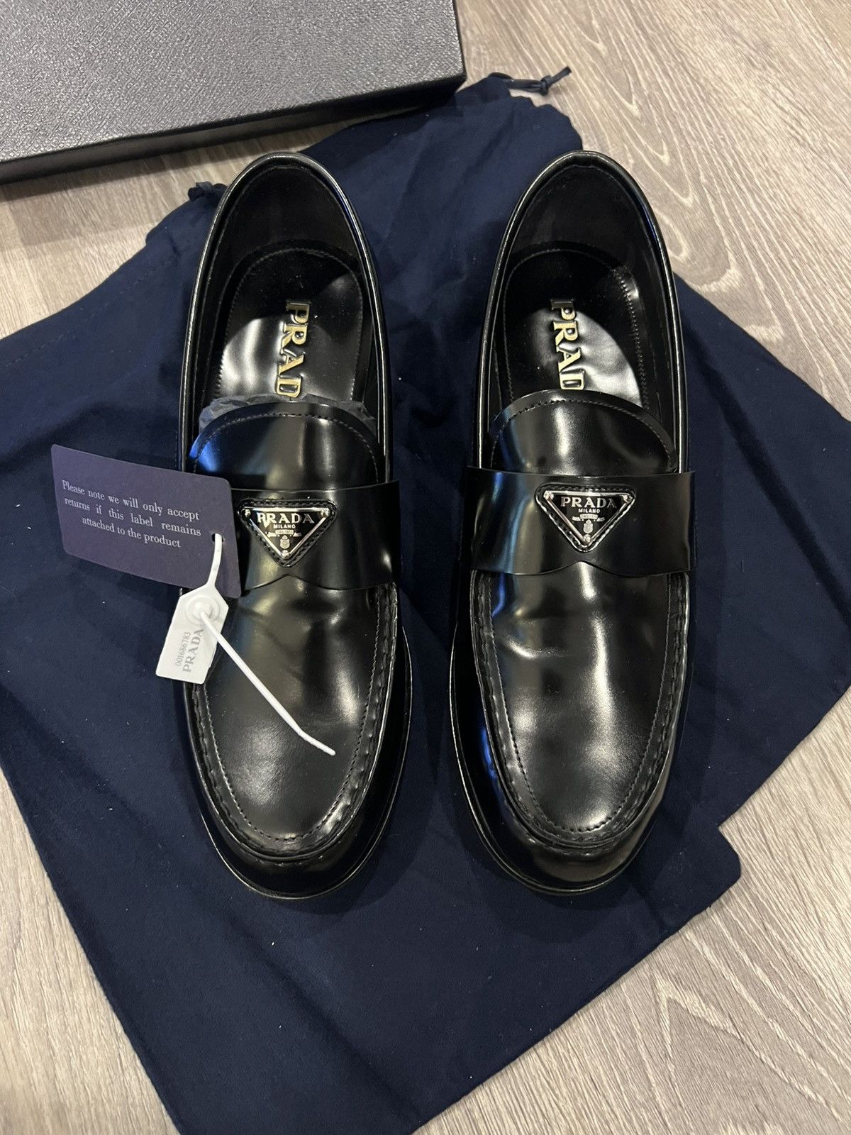 Prada Prada brushed leather loafer Size US 8 / EU 41 - 3 Thumbnail