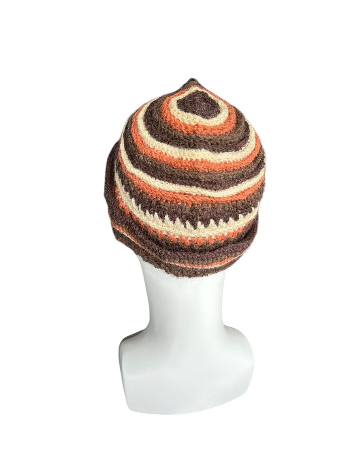 Japanese Brand × Kapital × Vintage Crochet Knitted Handmade Beanie Hats ☠️☠️ Size ONE SIZE - 4 Thumbnail