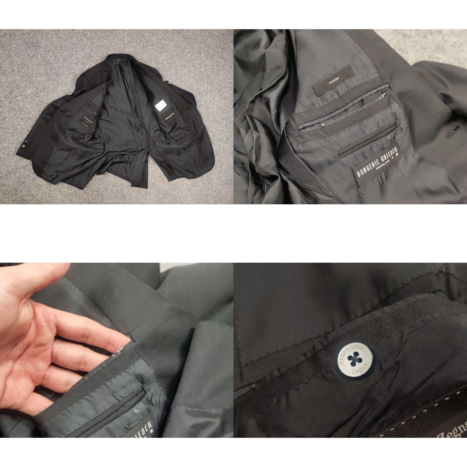 Ermenegildo Zegna Ermenegildo Zegna Mila blazer Dark Gray wool Jacket Size 50R - 9 Thumbnail