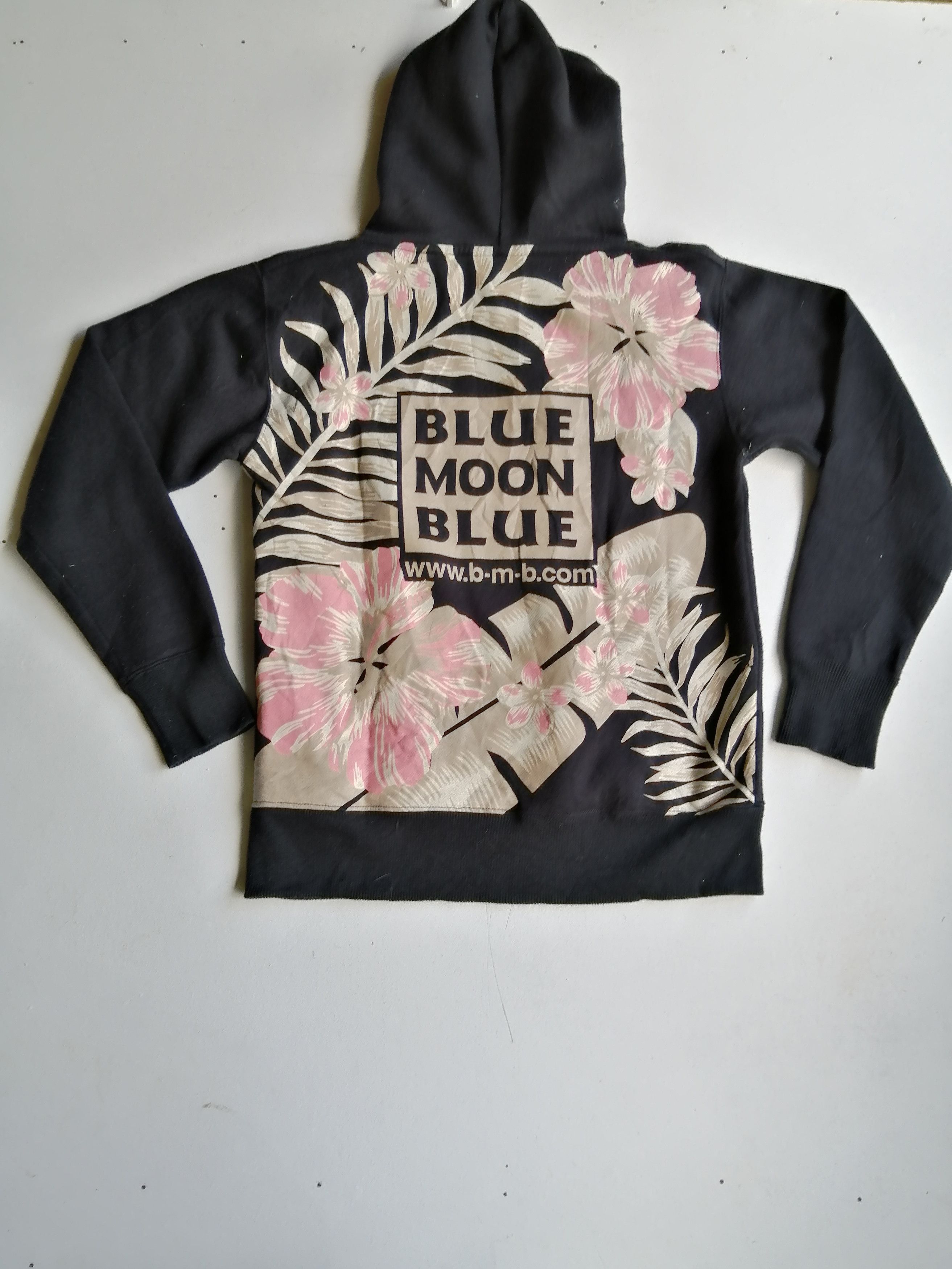 Designer Vintage Blue Moon Blue Full Printed Flora Hoodie Sweatshirt Size US M / EU 48-50 / 2 - 6 Thumbnail