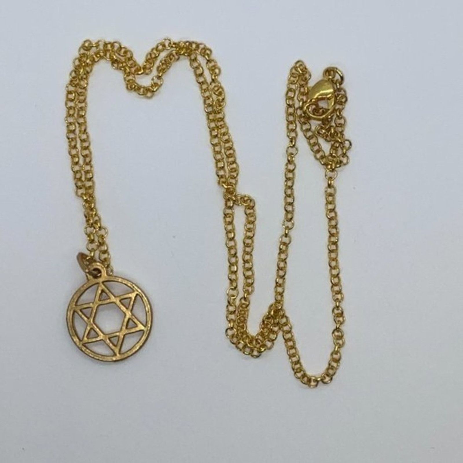 Handmade Gold-Tone Star Pendant Necklace Size ONE SIZE - 3 Thumbnail