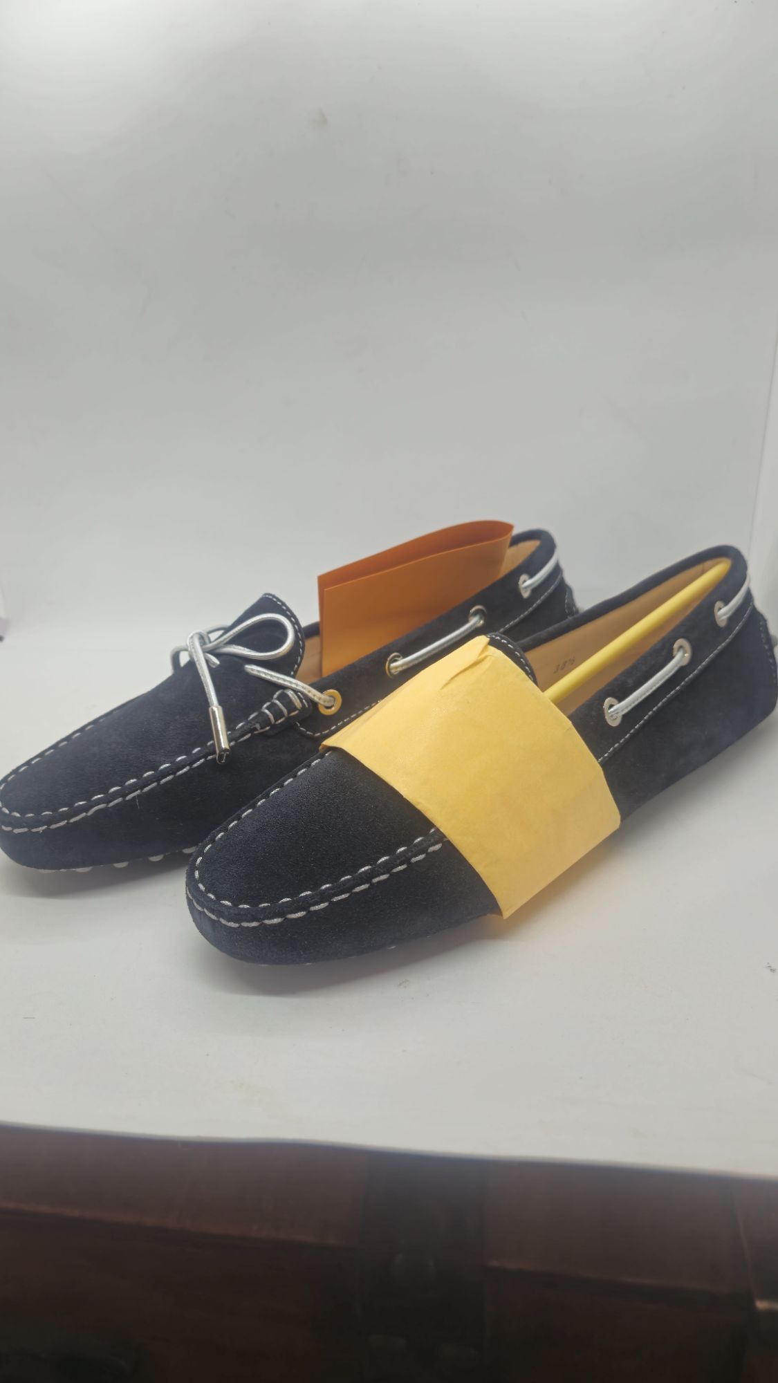 Tod's Tods Black Suede Gommino Driving Loafers With Rubber Pebble Size US 8.5 / IT 38.5 - 3 Thumbnail