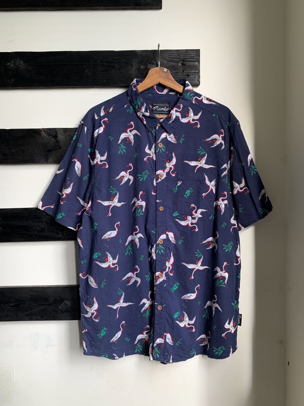 Mambo × Vintage Mambo Loud Mangoose Hawaiian Shirt Size US L / EU 52-54 / 3 - 1 Thumbnail