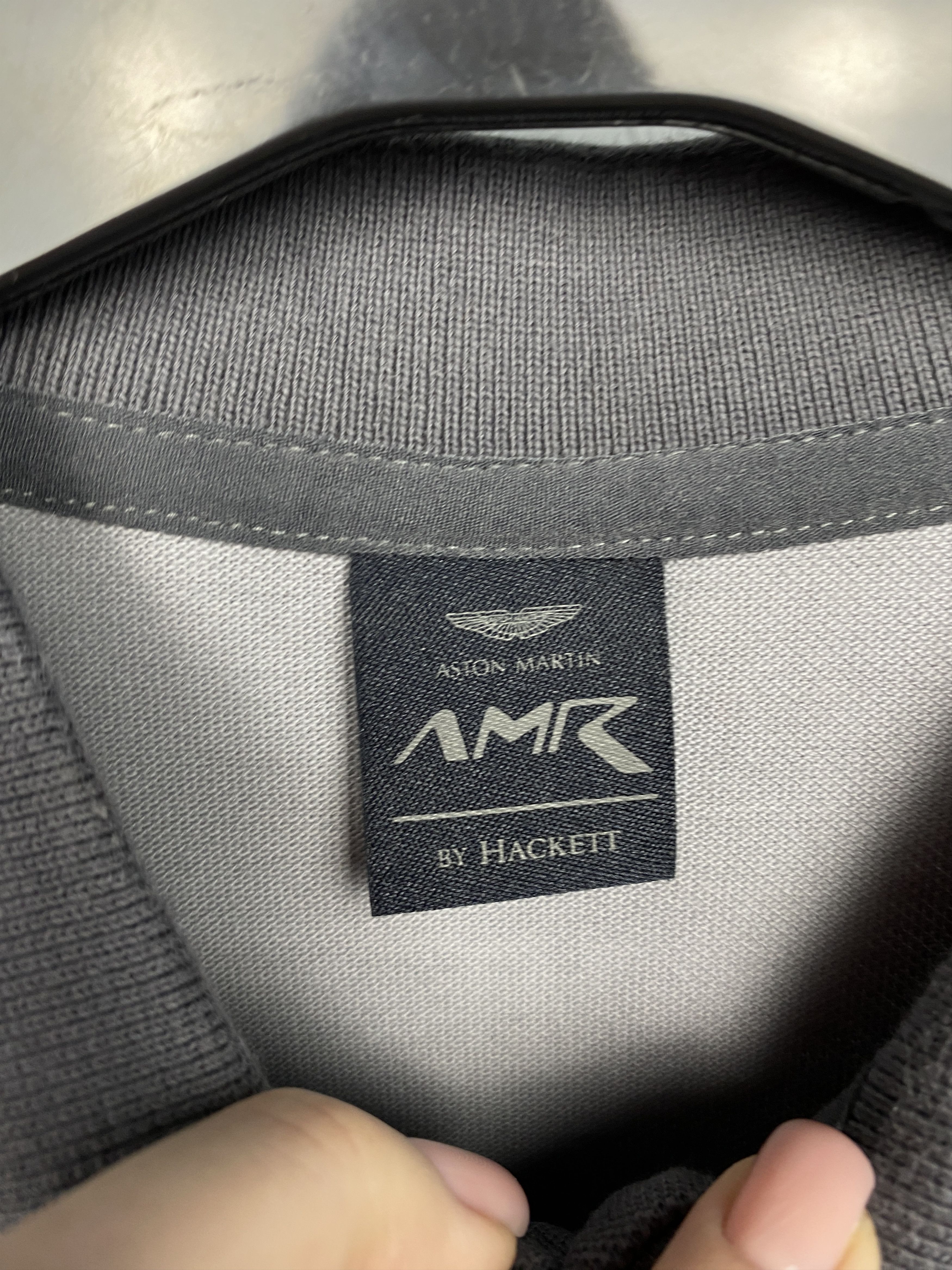 Hackett Aston Martin by Hackett Mens Long Sleeve Polo Shirt Size US M / EU 48-50 / 2 - 5 Thumbnail