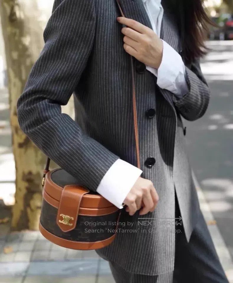 Celine CELINE Grey Striped 100% Pure Wool Blazer Size XS / US 0-2 / IT 36-38 - 9 Thumbnail