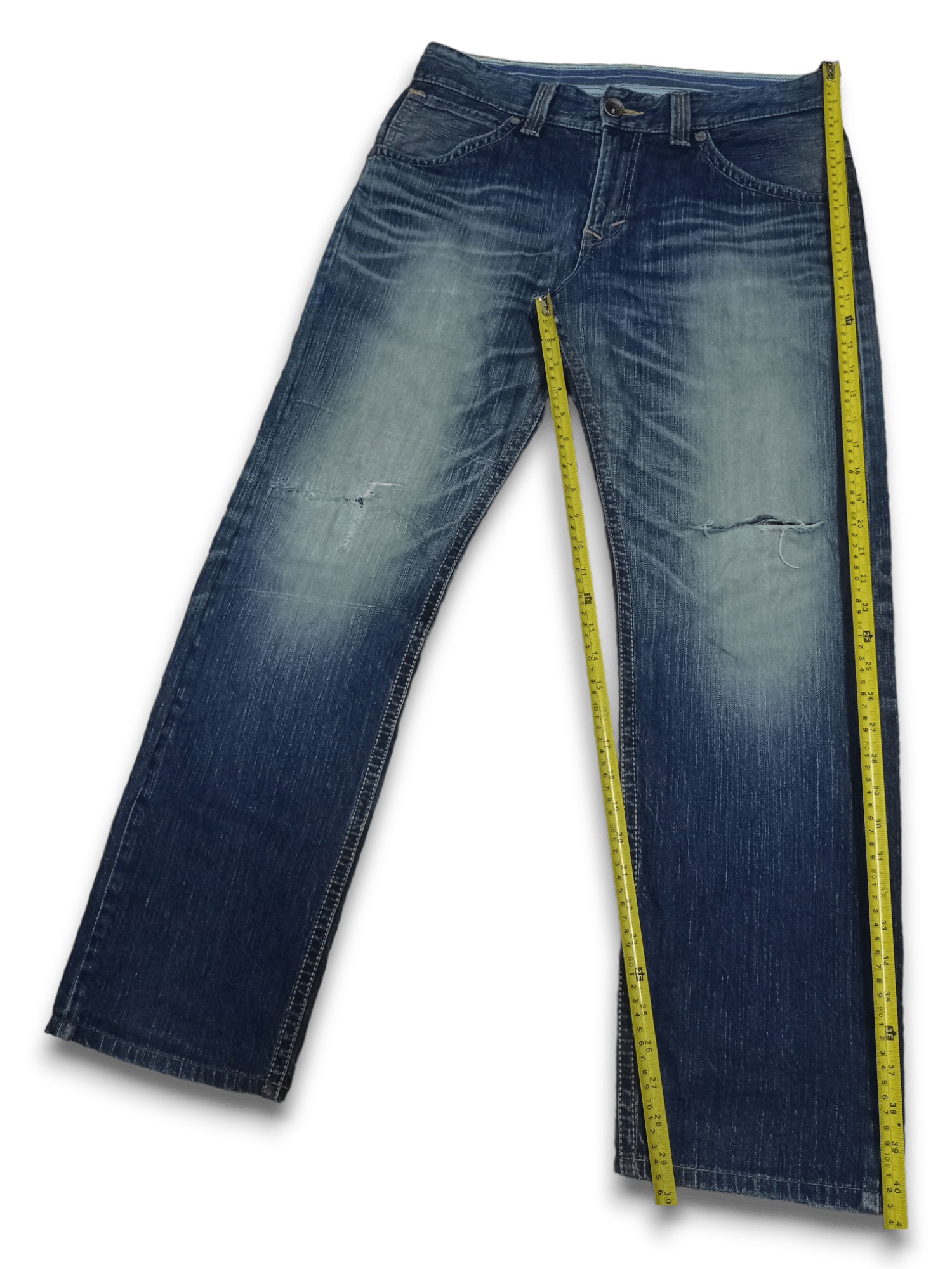 Edwin Exclusive Vintage Edwin XV Mud Wash Distressed Baggy Jeans Size US 34 / EU 50 - 10 Thumbnail